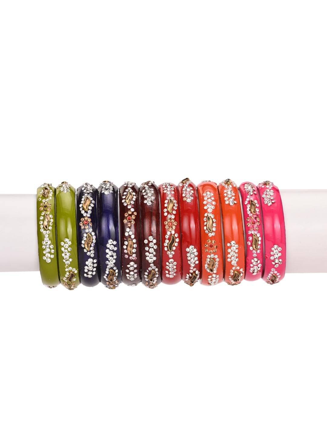 AFAST Multicolor Bangle Set ( Pack of 12 )     			AFAST Multicolor Bangle Set ( Pack of 12 )