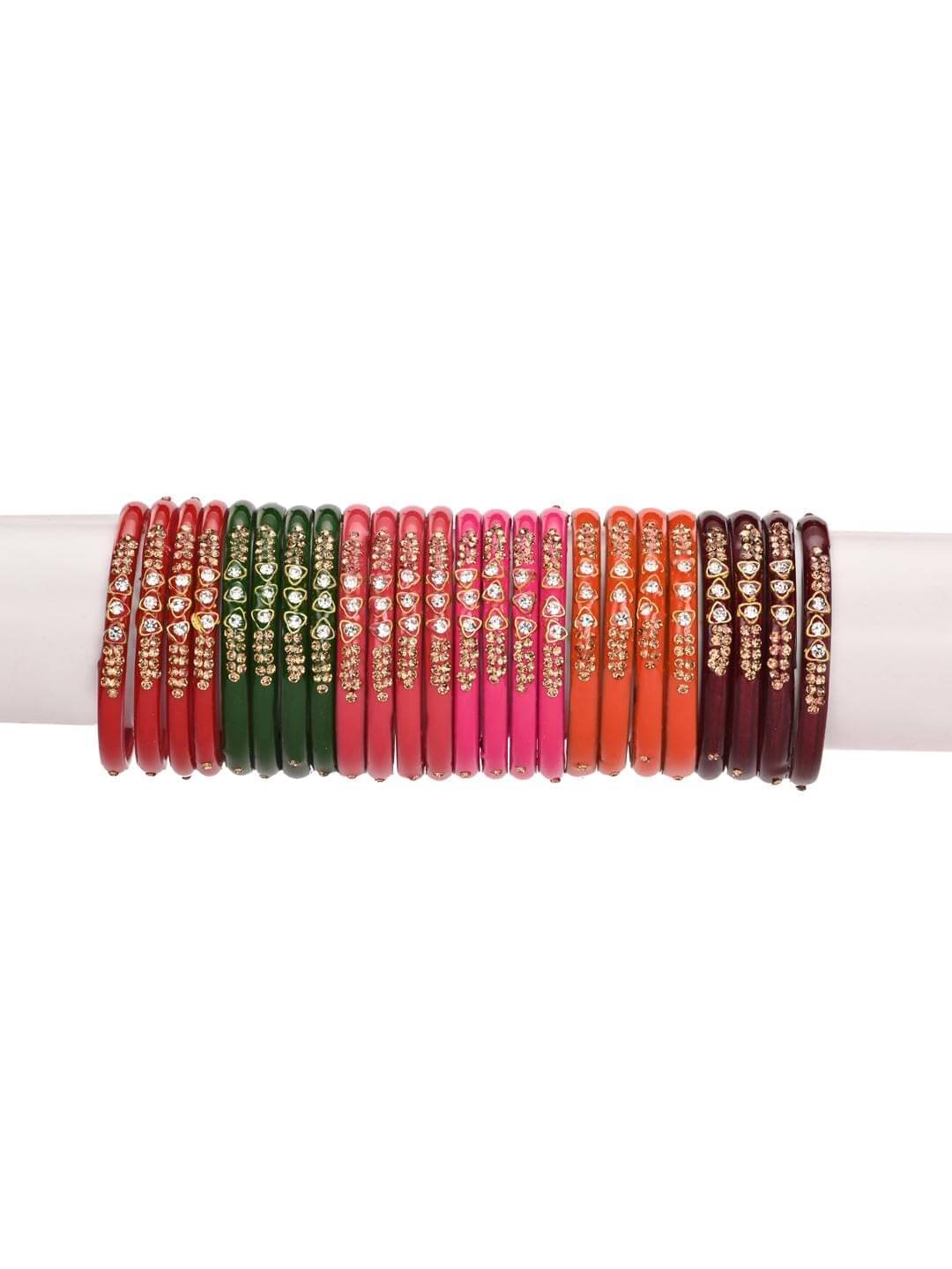 AFAST Multicolor Bangle Set ( Pack of 24 ) AFAST Multicolor Bangle Set ( Pack of 24 )