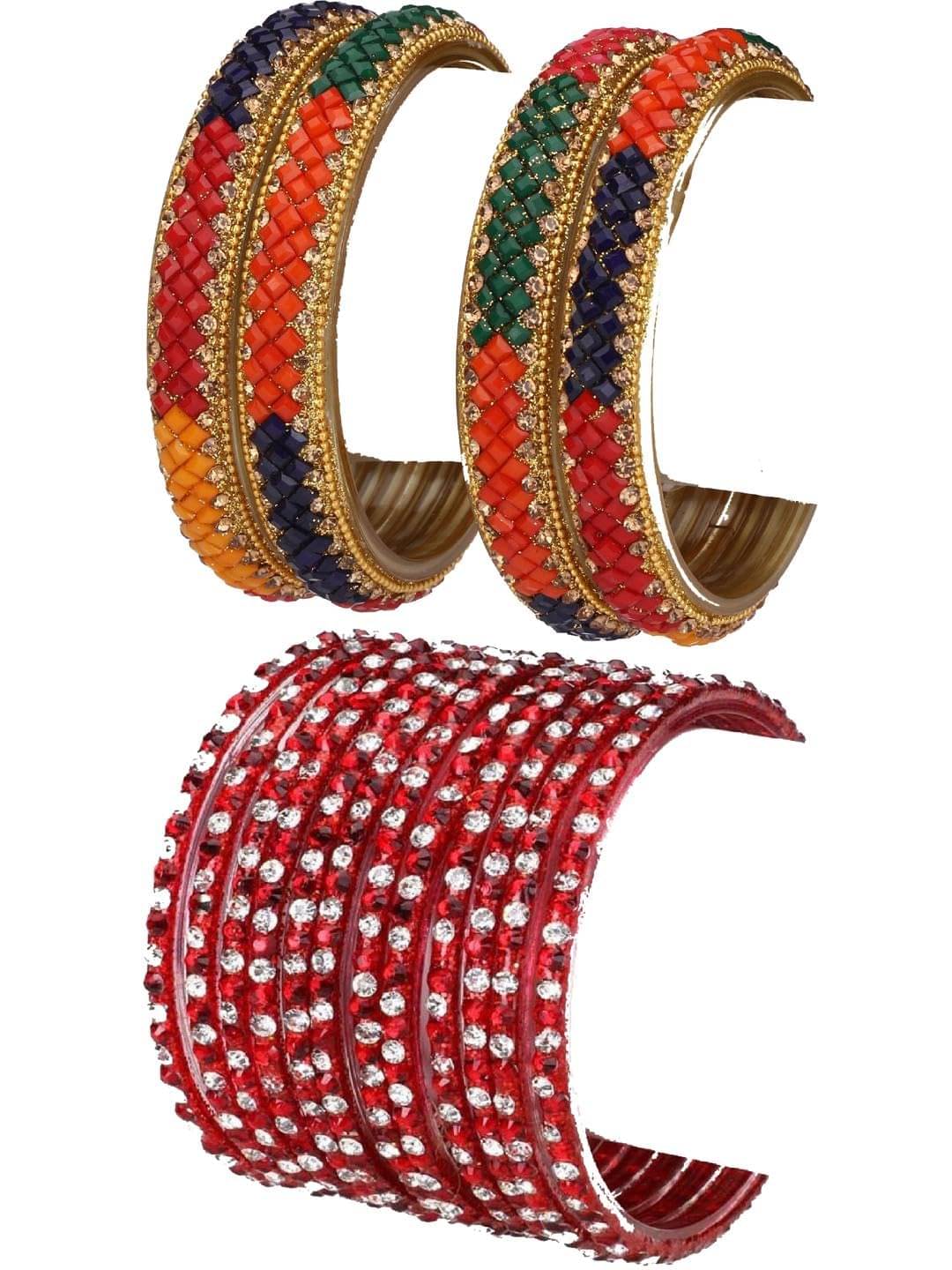 AFAST Multicolor Bangle Set ( Pack of 2 ) AFAST Multicolor Bangle Set ( Pack of 2 )