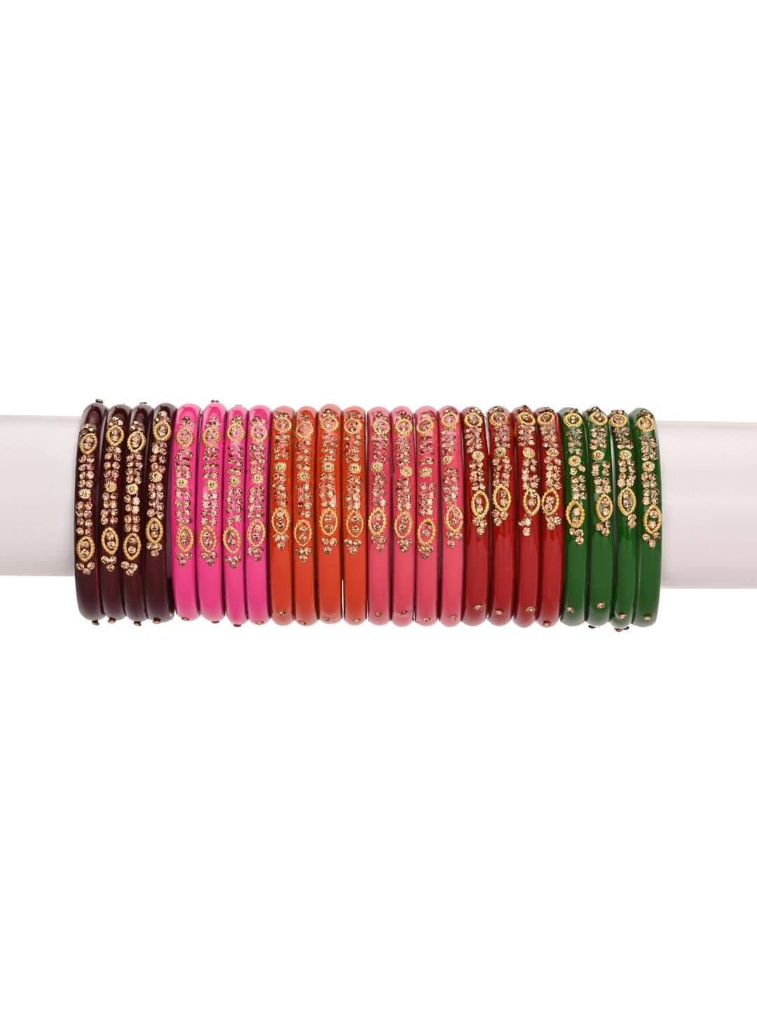     			AFAST Multicolor Bangle Set ( Pack of 24 )