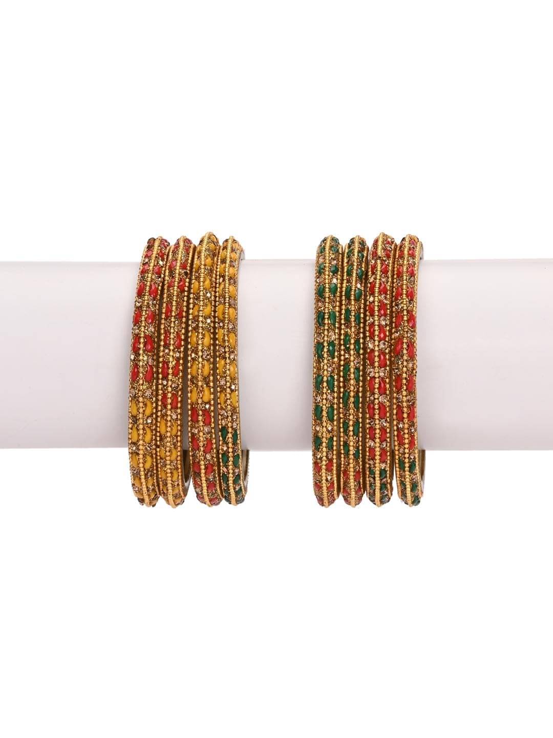 AFAST Multicolor Bangle Set ( Pack of 8 ) AFAST Multicolor Bangle Set ( Pack of 8 )