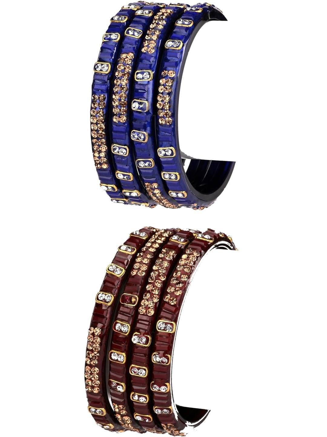 AFAST Multicolor Bangle Set ( Pack of 2 )     			AFAST Multicolor Bangle Set ( Pack of 2 )