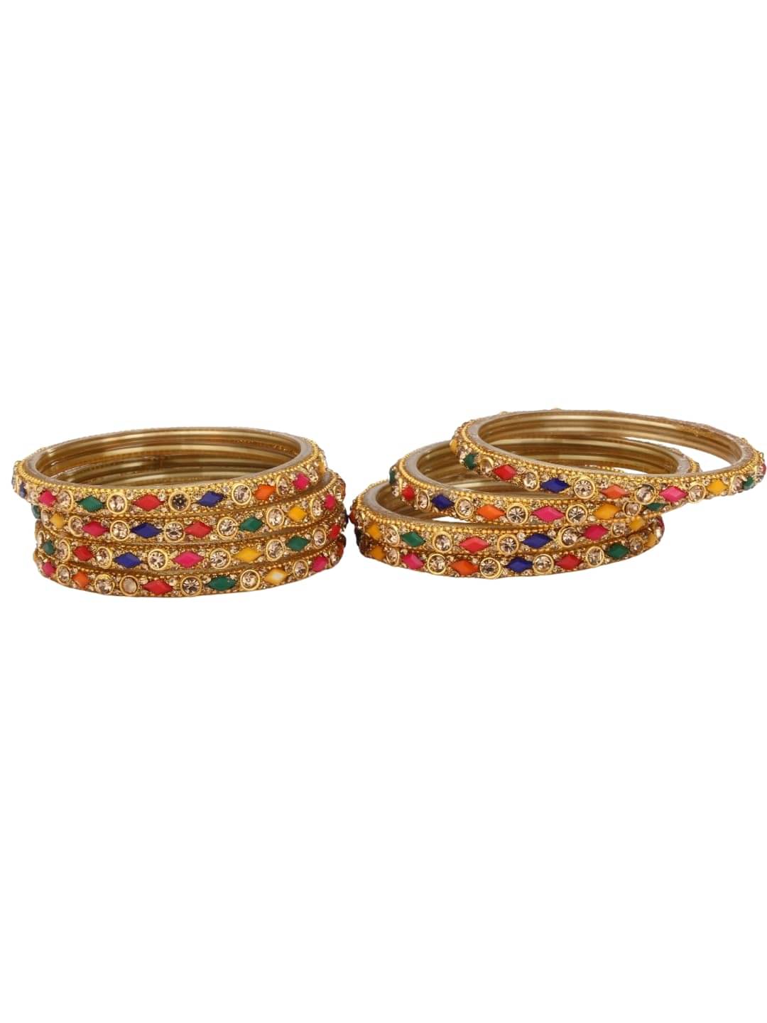 AFAST Multicolor Bangle Set ( Pack of 8 ) AFAST Multicolor Bangle Set ( Pack of 8 )