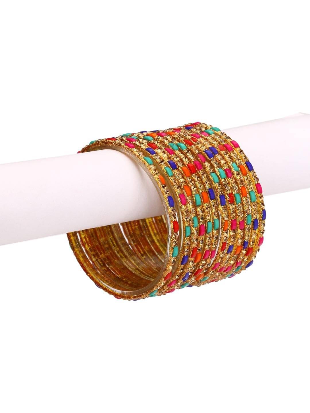 AFAST Multicolor Bangle Set ( Pack of 12 ) AFAST Multicolor Bangle Set ( Pack of 12 )
