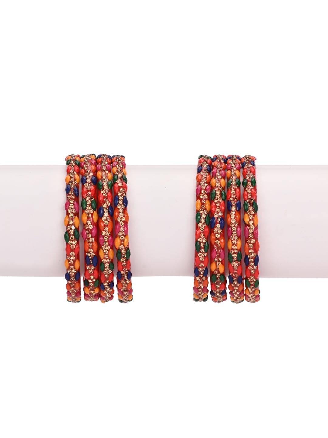 AFAST Multicolor Bangle Set ( Pack of 8 ) AFAST Multicolor Bangle Set ( Pack of 8 )