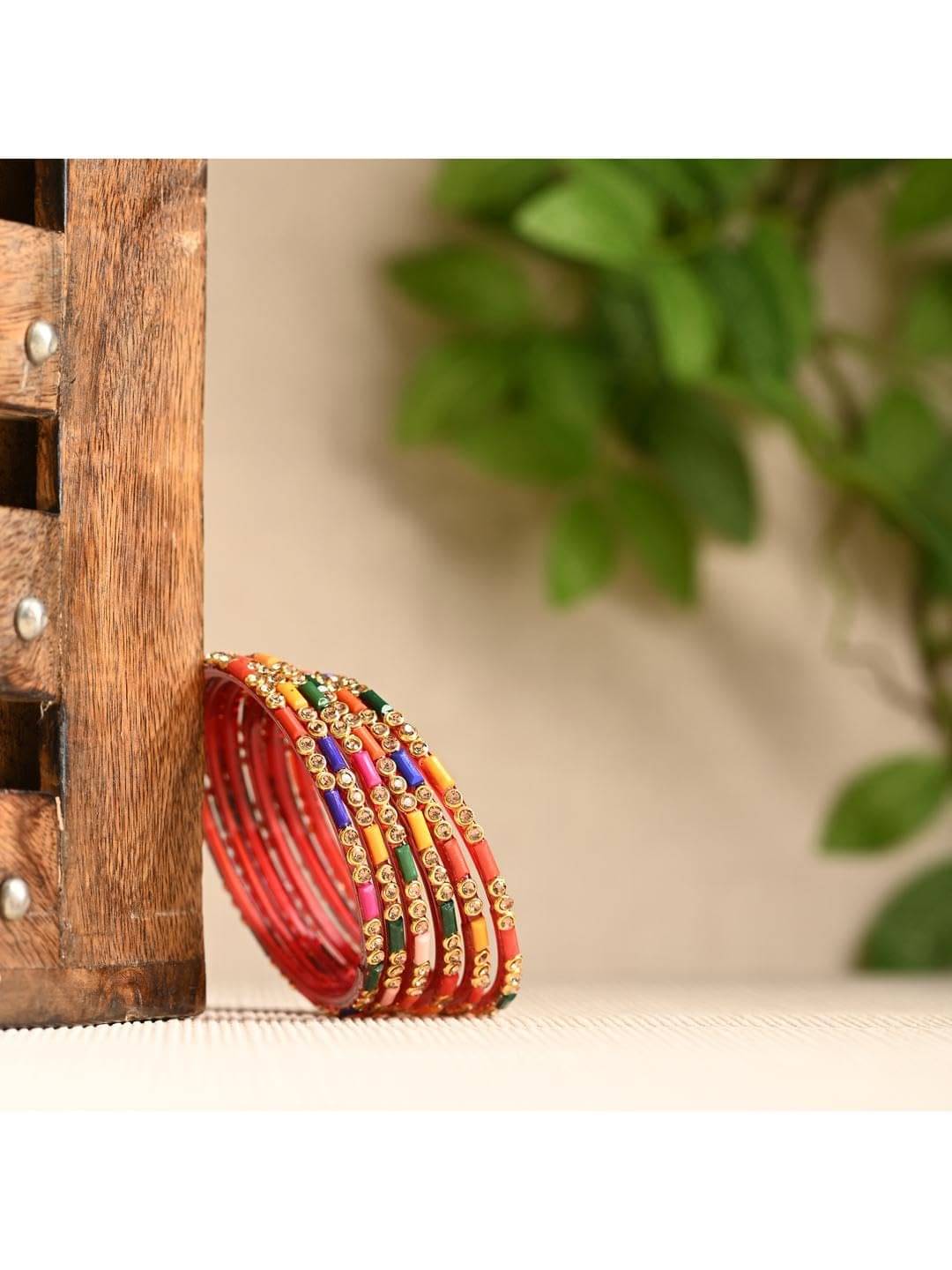 AFAST Multicolor Bangle Set ( Pack of 6 ) AFAST Multicolor Bangle Set ( Pack of 6 )