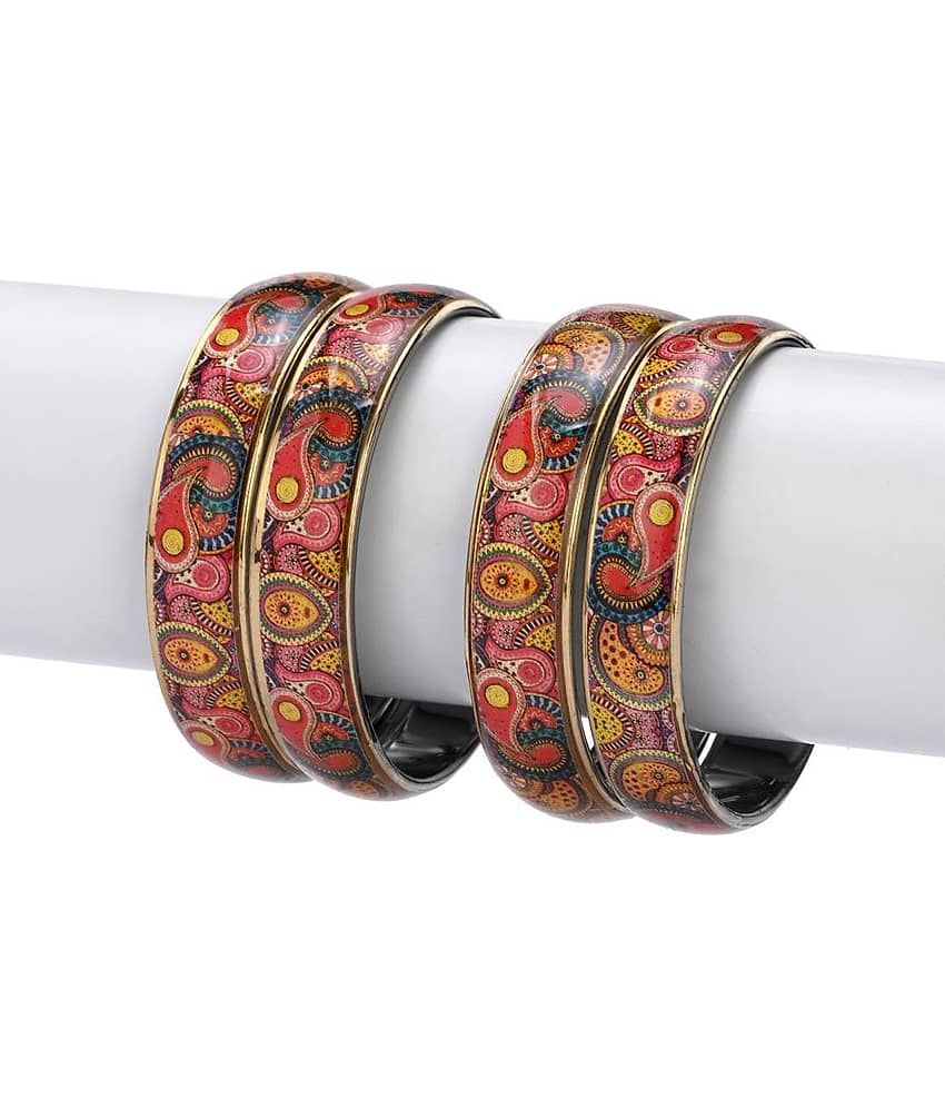 AFAST Multicolor Kada Set ( Pack of 4 ) - Bangles & Bracelets | Buy online on ZillyBuy