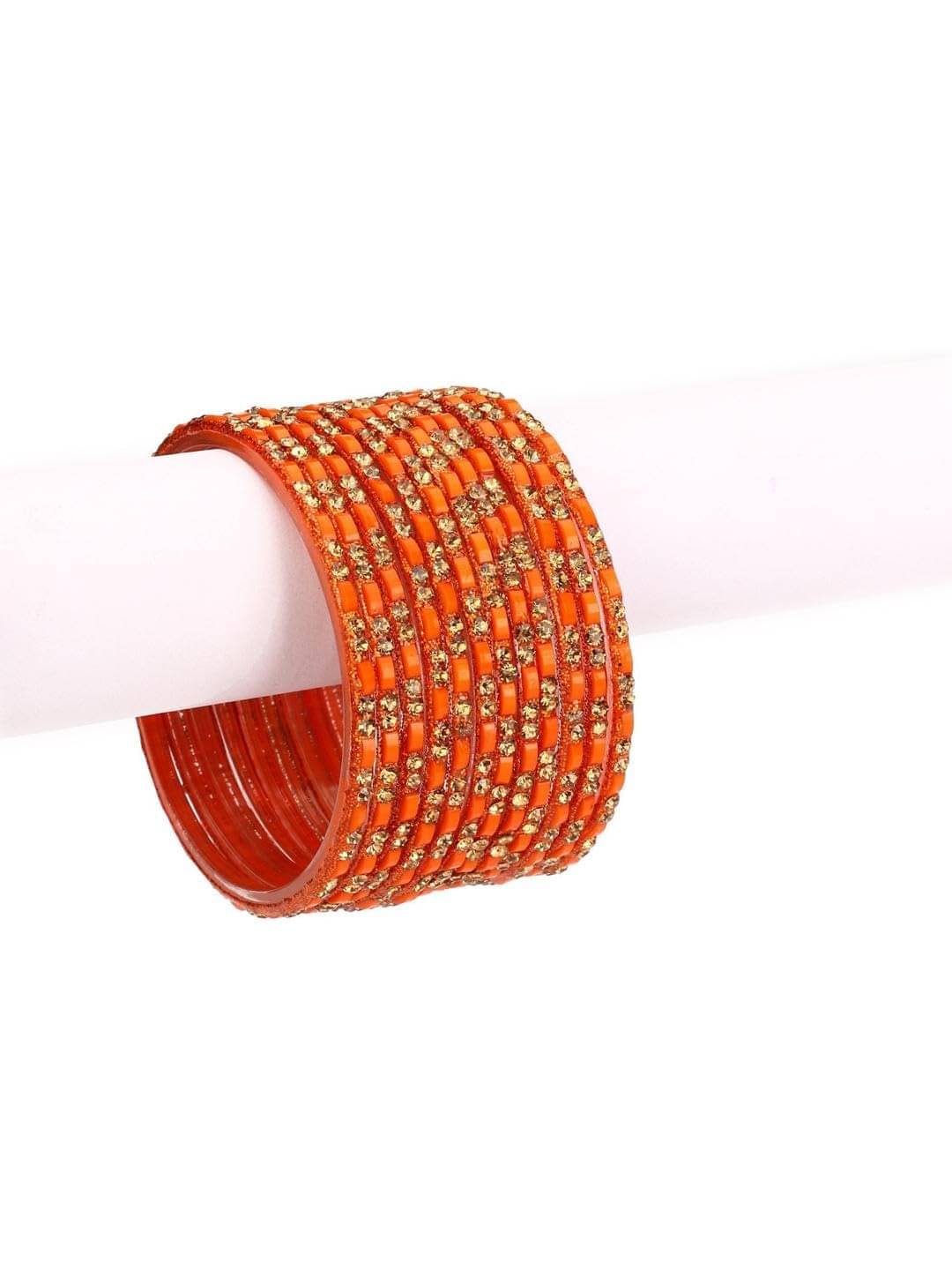     			AFAST Orange Bangle Set ( Pack of 12 )
