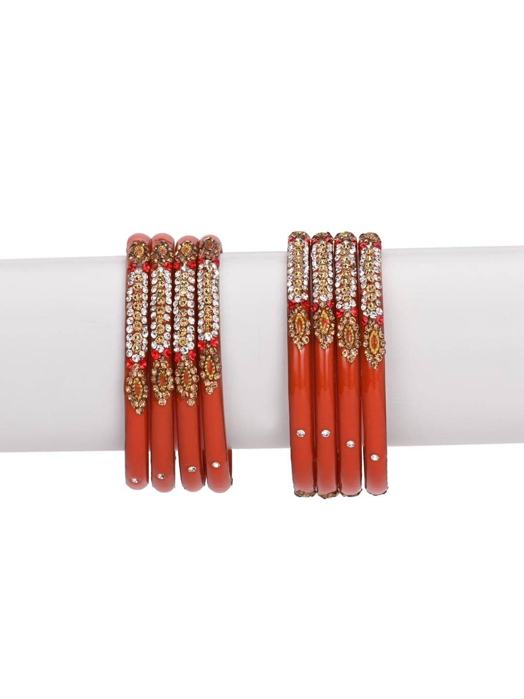 AFAST Red Bangle Set ( Pack of 8 )     			AFAST Red Bangle Set ( Pack of 8 )