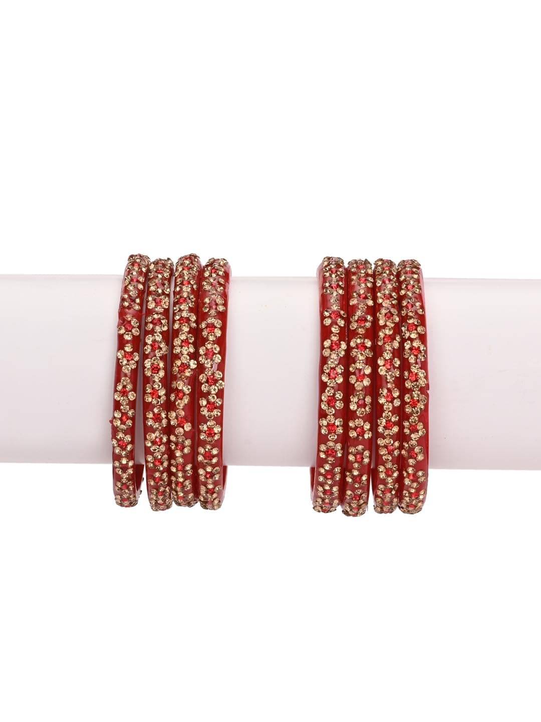 AFAST Red Bangle Set ( Pack of 8 ) AFAST Red Bangle Set ( Pack of 8 )
