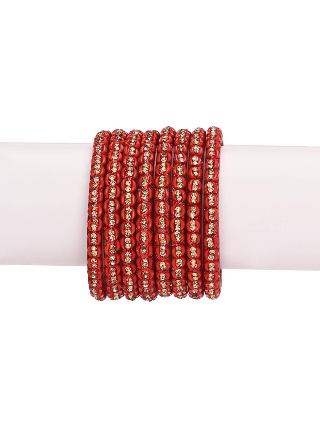AFAST Red Bangle Set ( Pack of 8 ) AFAST Red Bangle Set ( Pack of 8 )