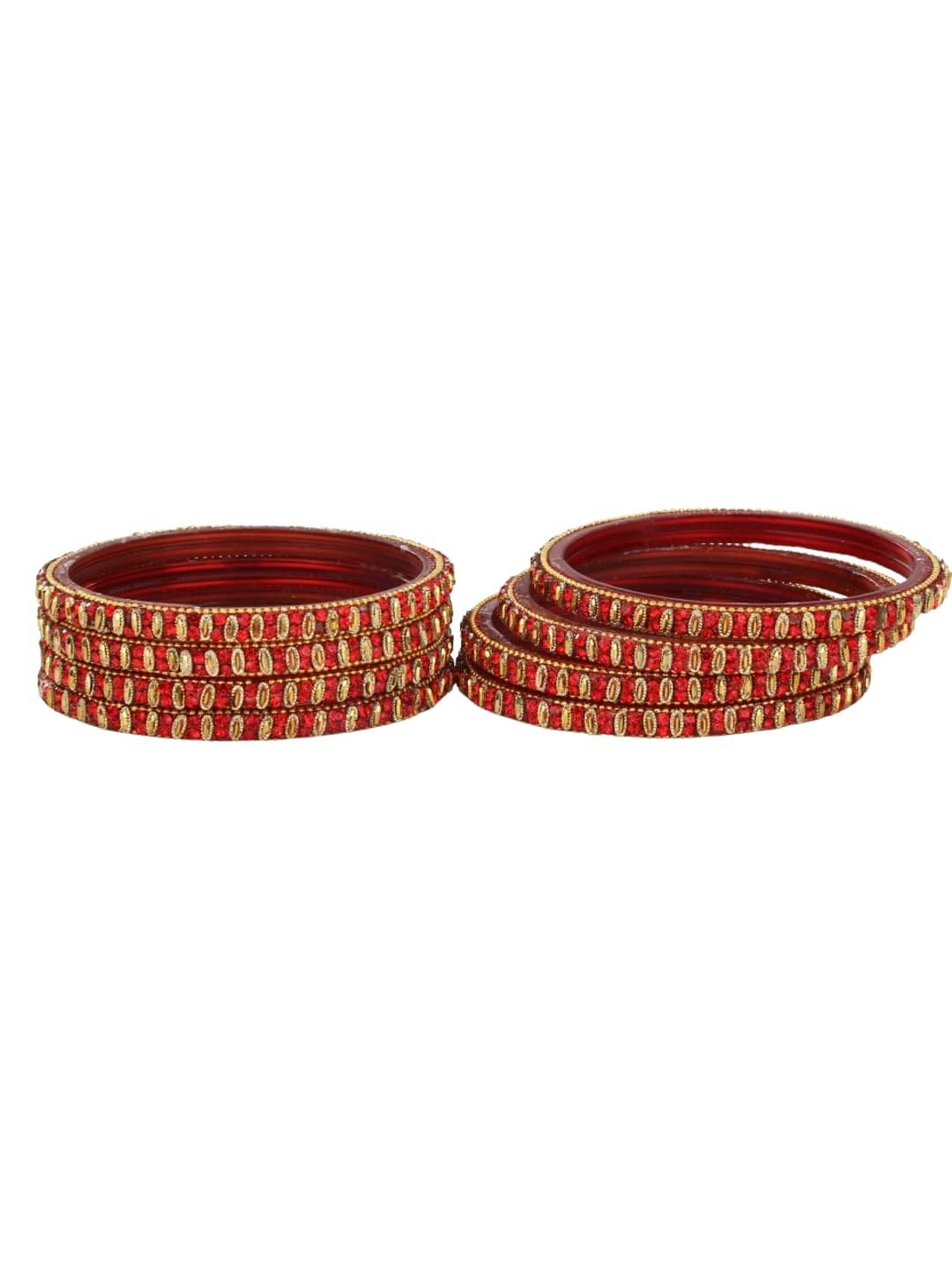 AFAST Red Bangle Set ( Pack of 8 )     			AFAST Red Bangle Set ( Pack of 8 )