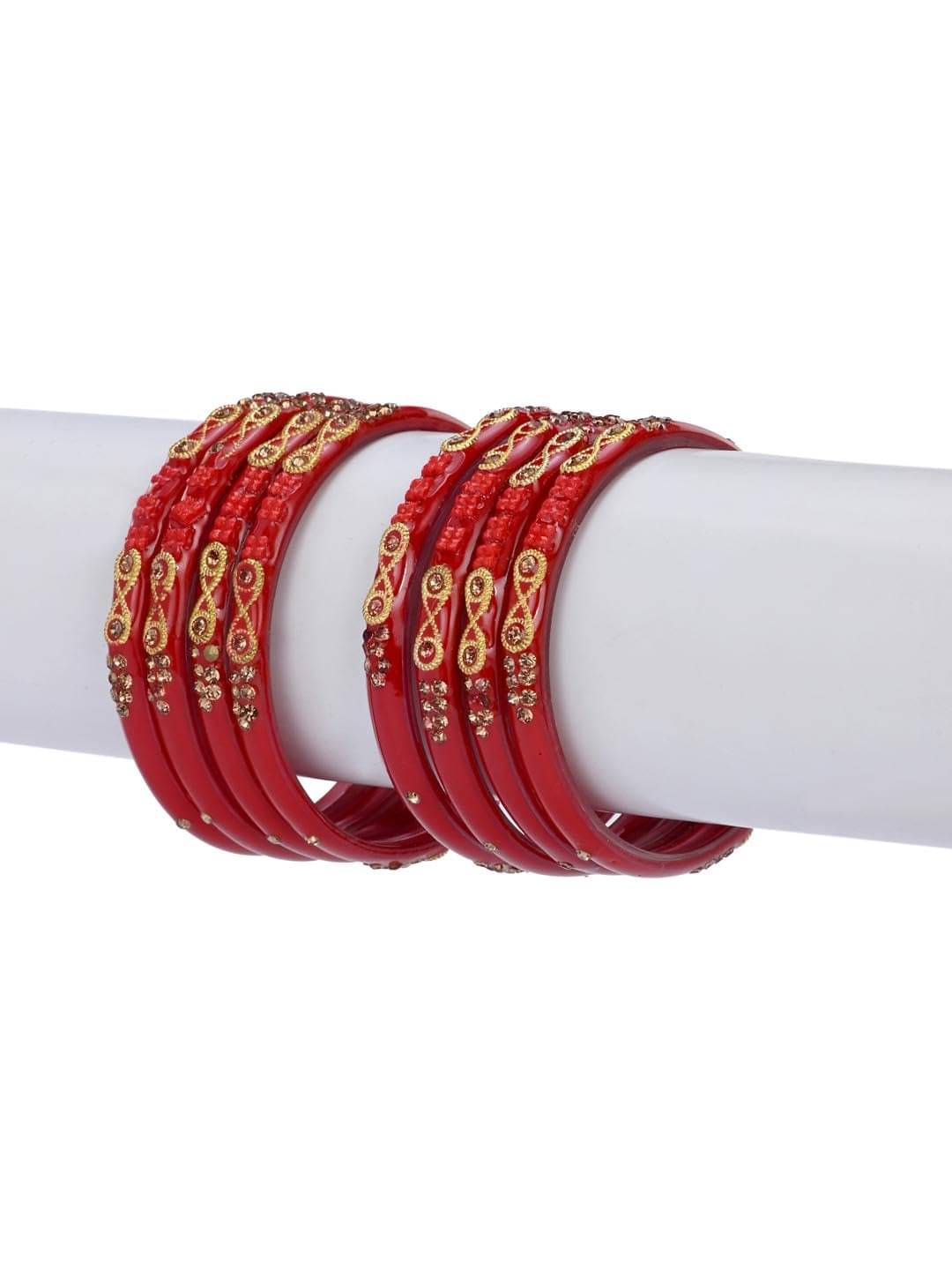 AFAST Red Kada Set ( Pack of 8 ) AFAST Red Kada Set ( Pack of 8 )