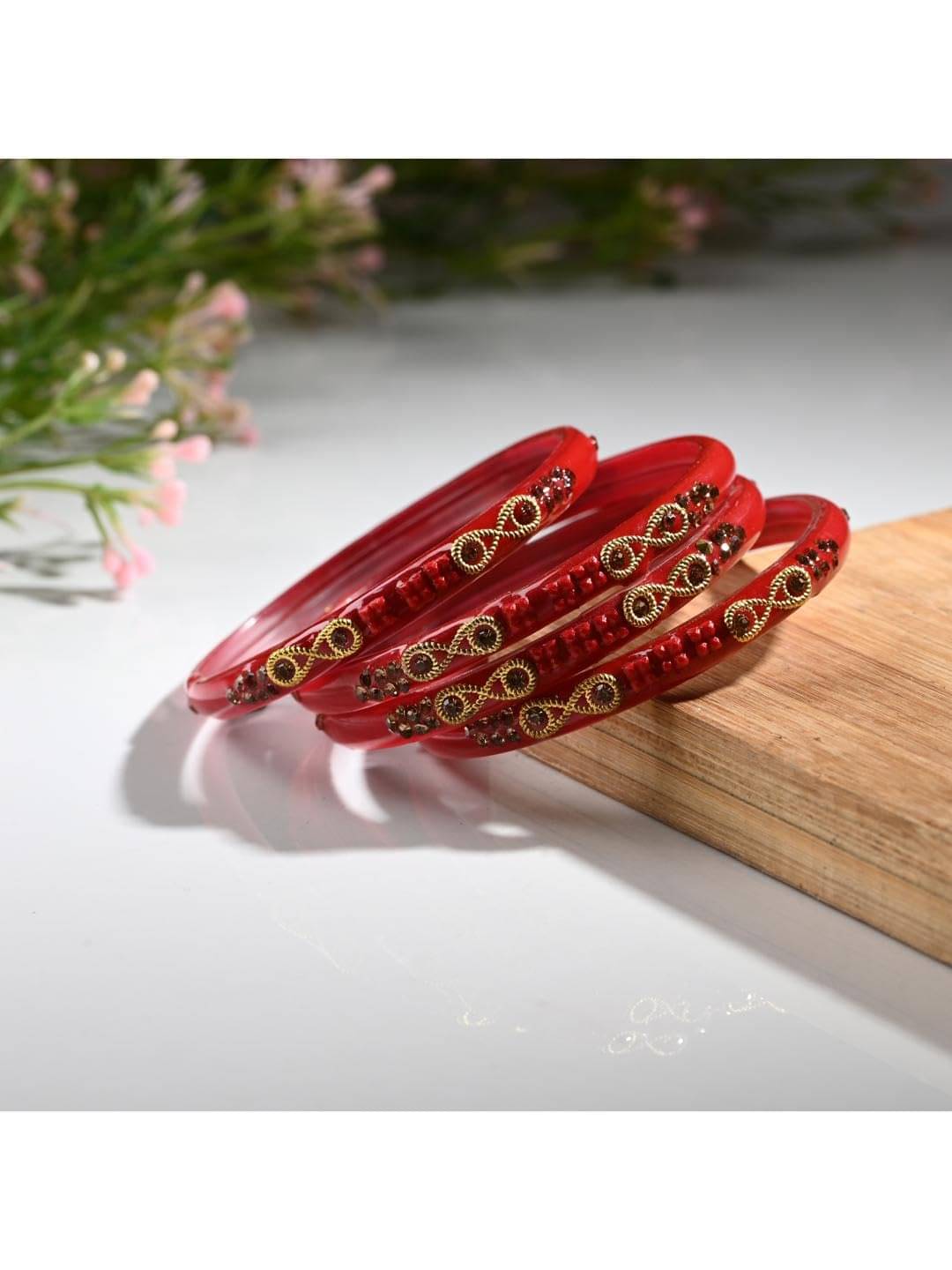 AFAST Red Kada Set ( Pack of 4 ) AFAST Red Kada Set ( Pack of 4 )