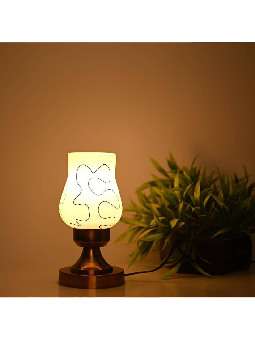     			AFAST White Table Lamp ( Pack of 1 )