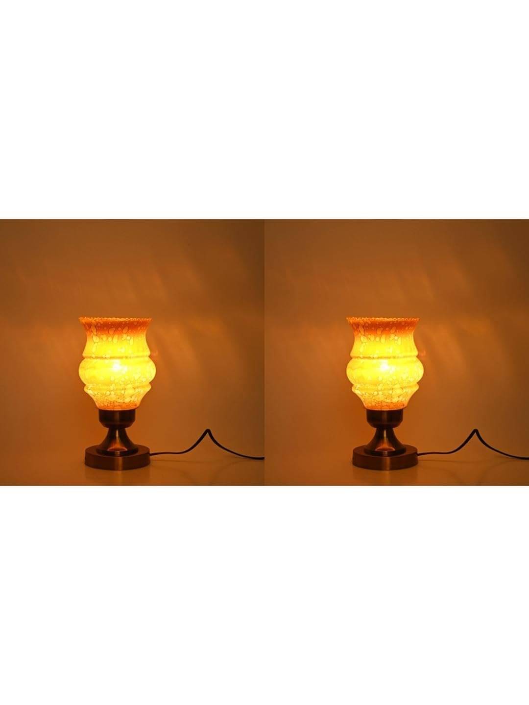     			AFAST Yellow Table Lamp ( Pack of 2 )