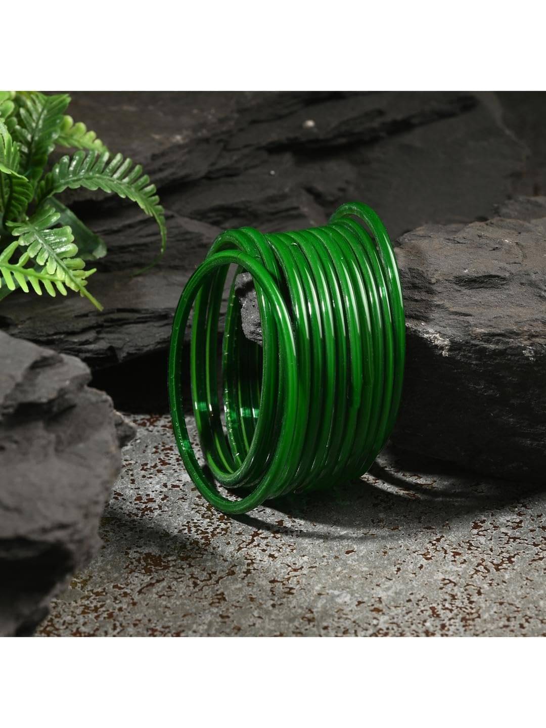 AFST Green Bangle Set ( Pack of 12 ) AFST Green Bangle Set ( Pack of 12 )