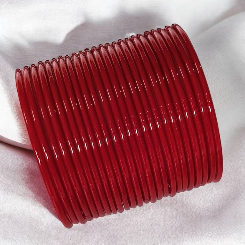 AFST Red Bangle Set ( Pack of 24 ) - Bangles & Bracelets | Buy online on ZillyBuy