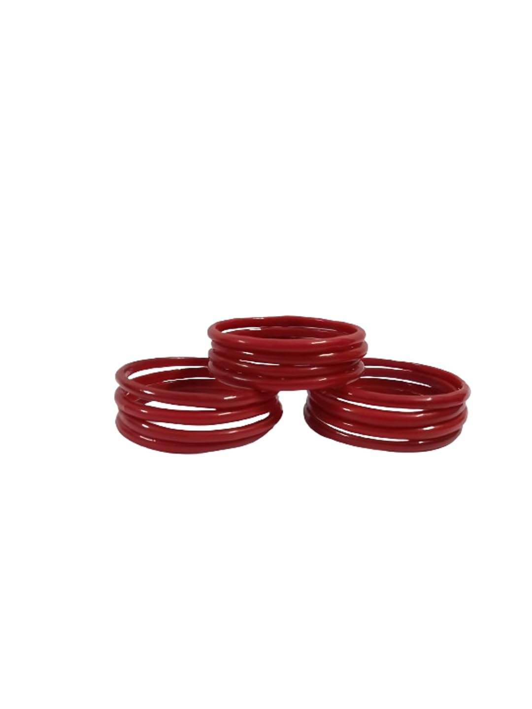     			AFST Red Bangle Set ( Pack of 12 )