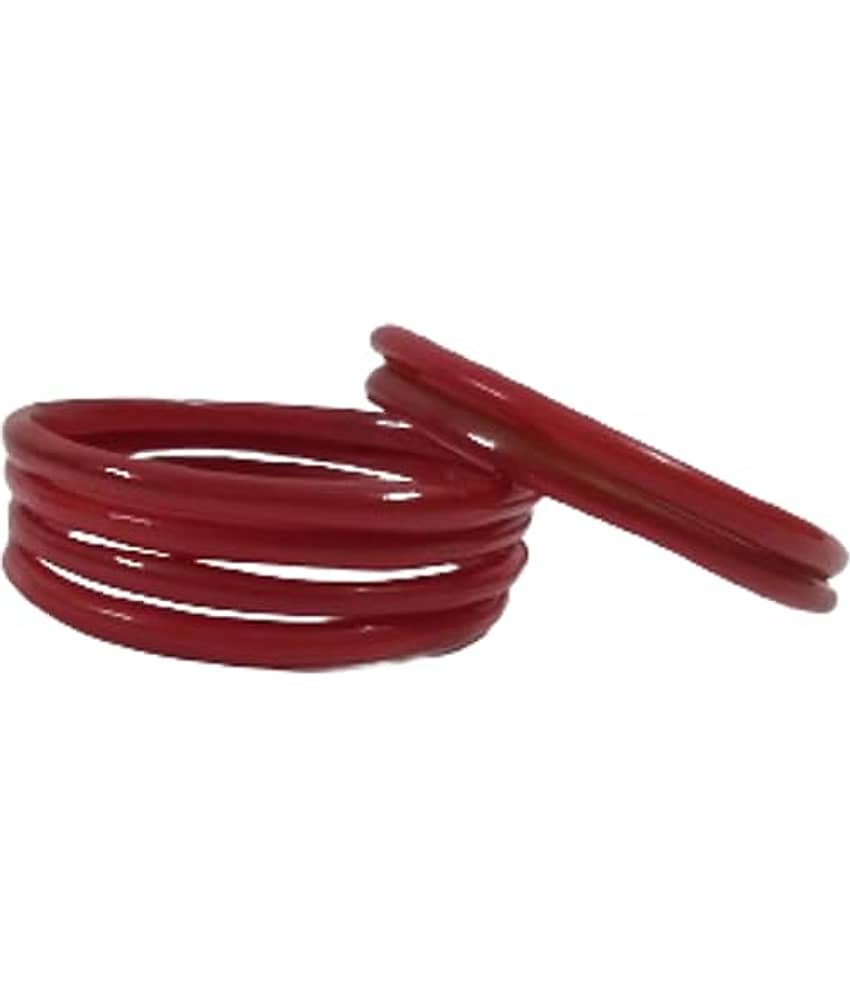 AFST Red Bangle Set ( Pack of 6 ) - Bangles & Bracelets | Buy online on ZillyBuy