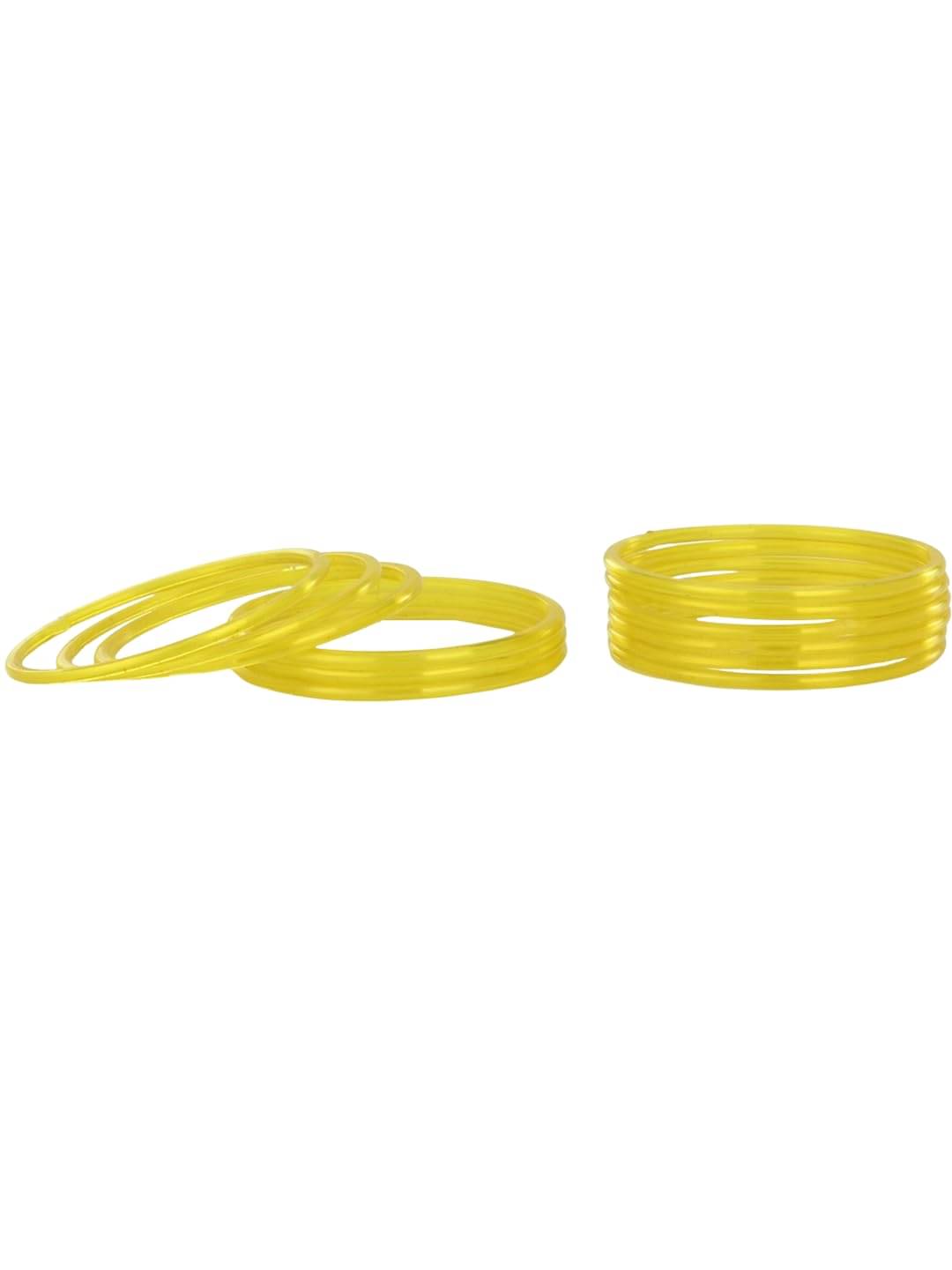     			AFST Yellow Bangle Set ( Pack of 12 )