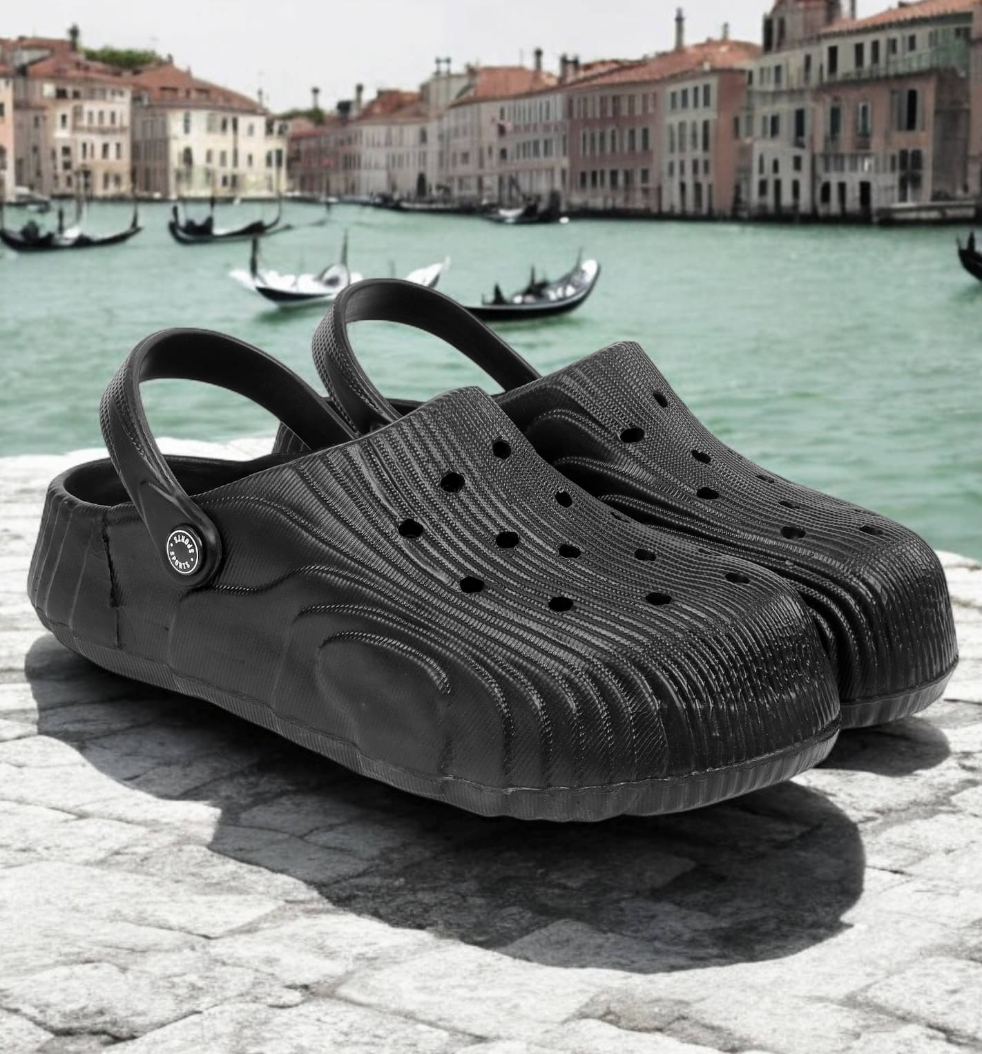     			KAPANI - Black Men's Clogs