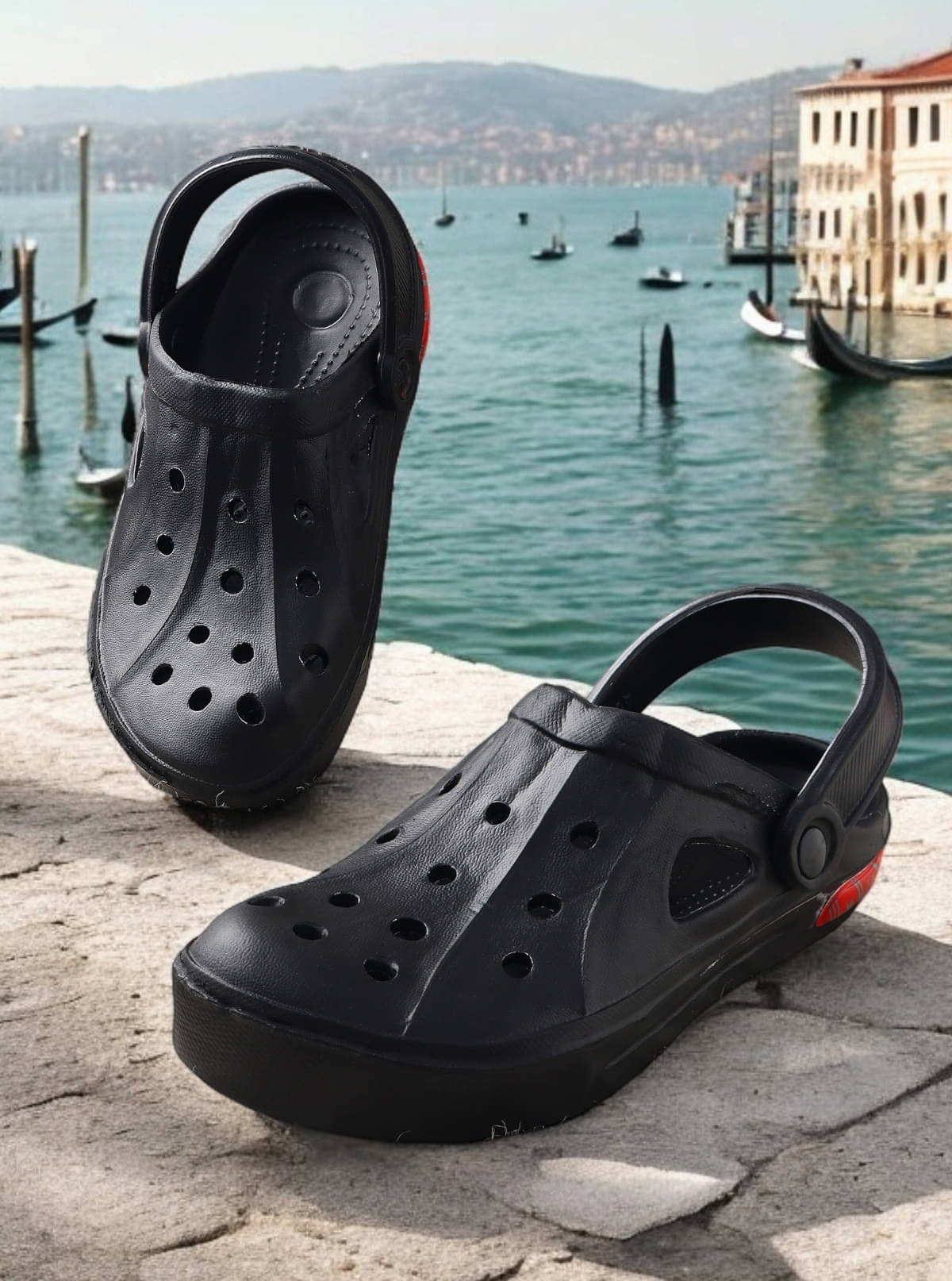     			KAPANI - Black Men's Clogs