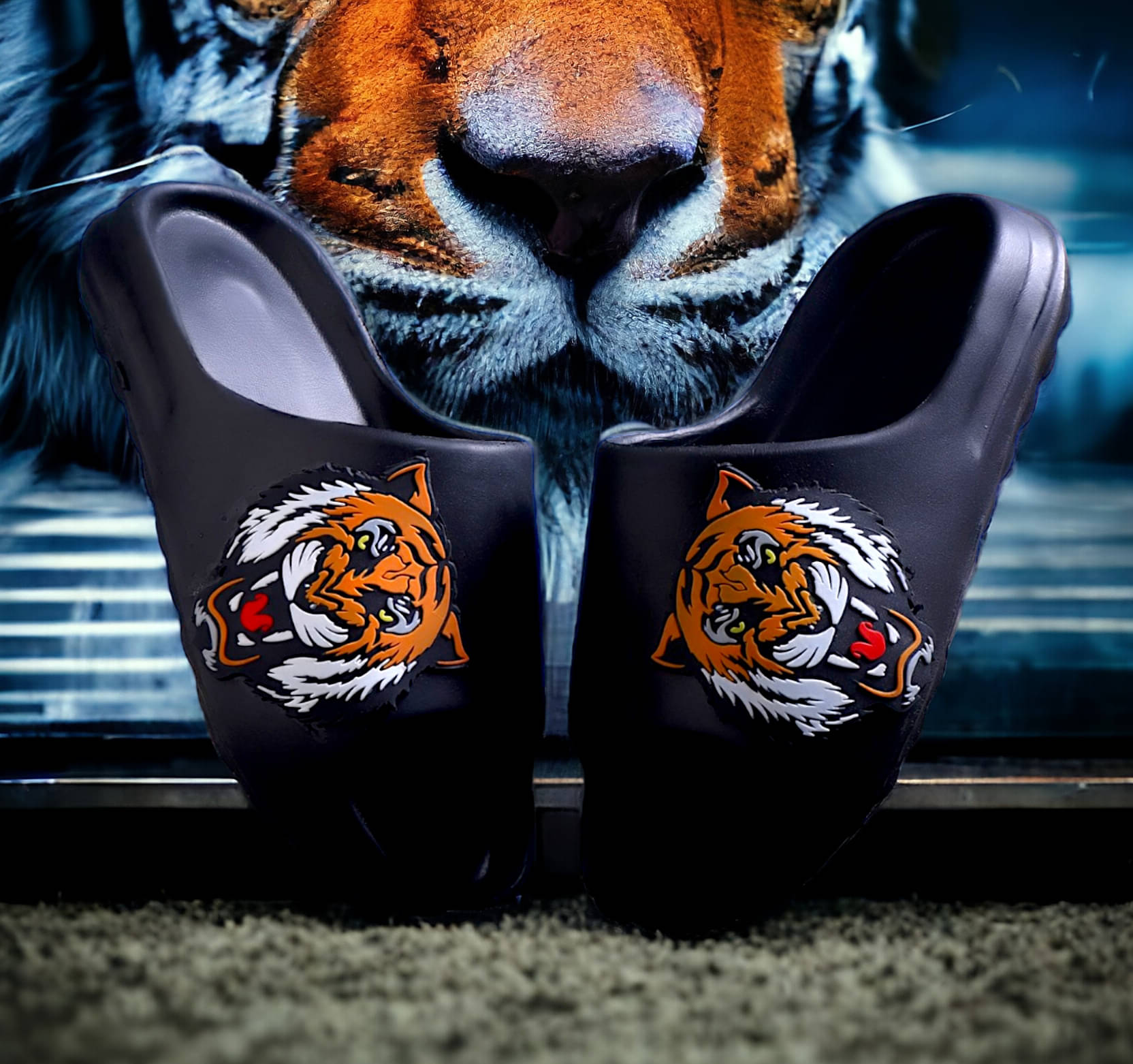     			KAPANI Black Men's Slide Flip flop