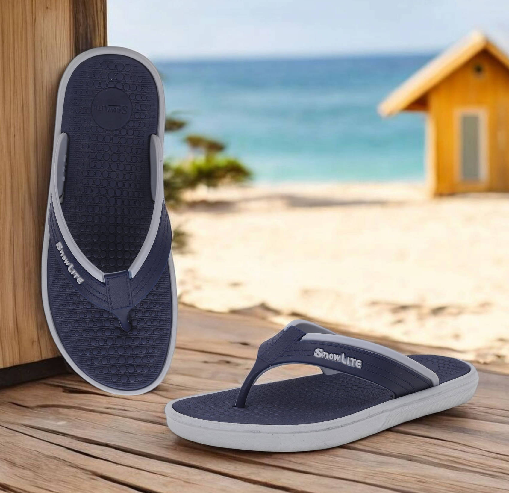     			KAPANI Blue Men's Daily Slipper