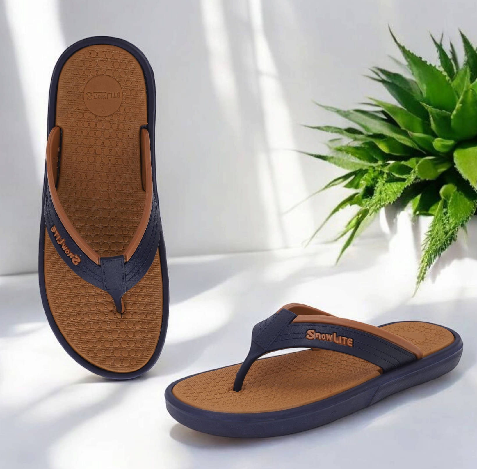     			KAPANI Brown Men's Daily Slipper