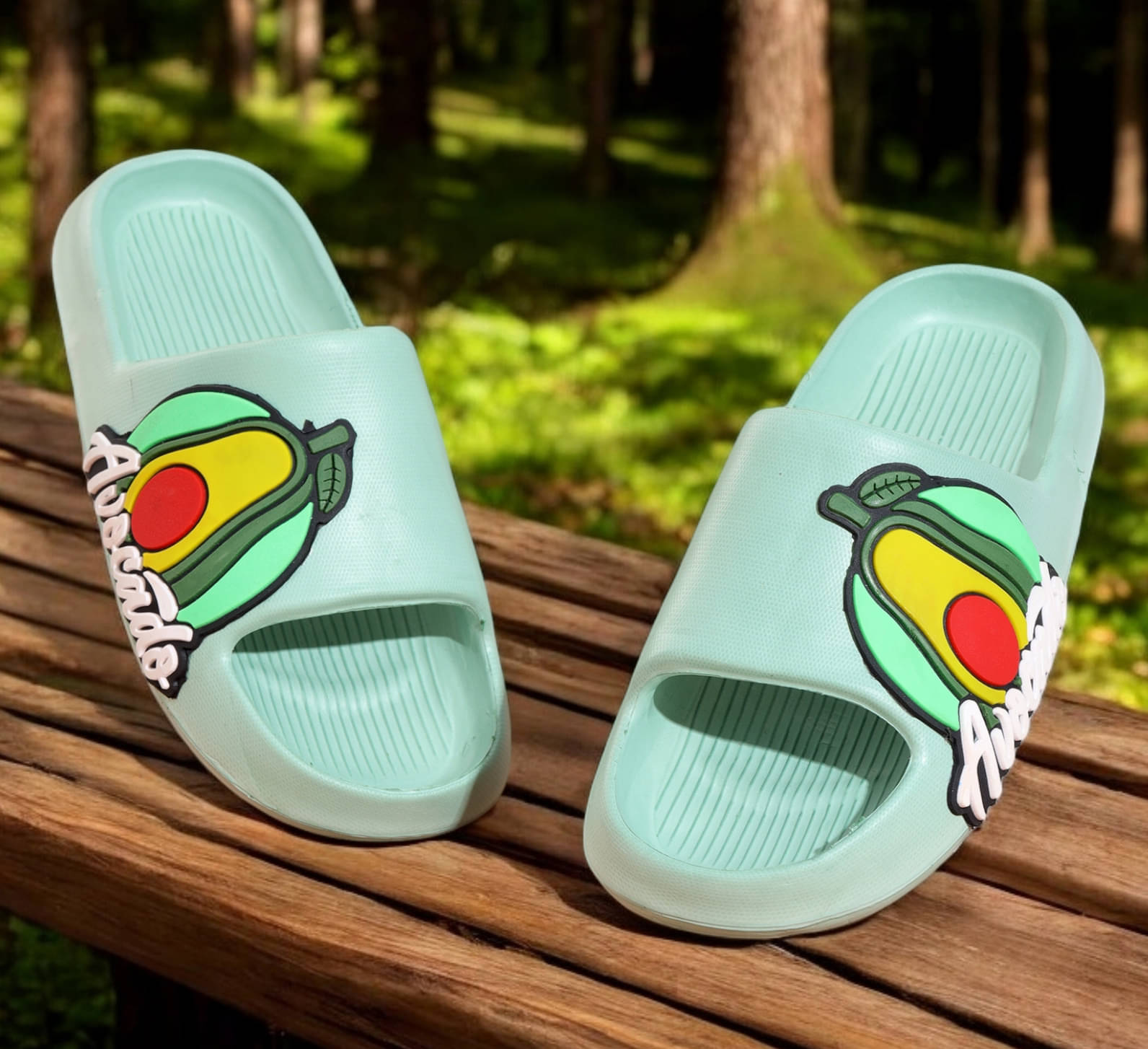     			KAPANI Green Women's Slide Flip Flop