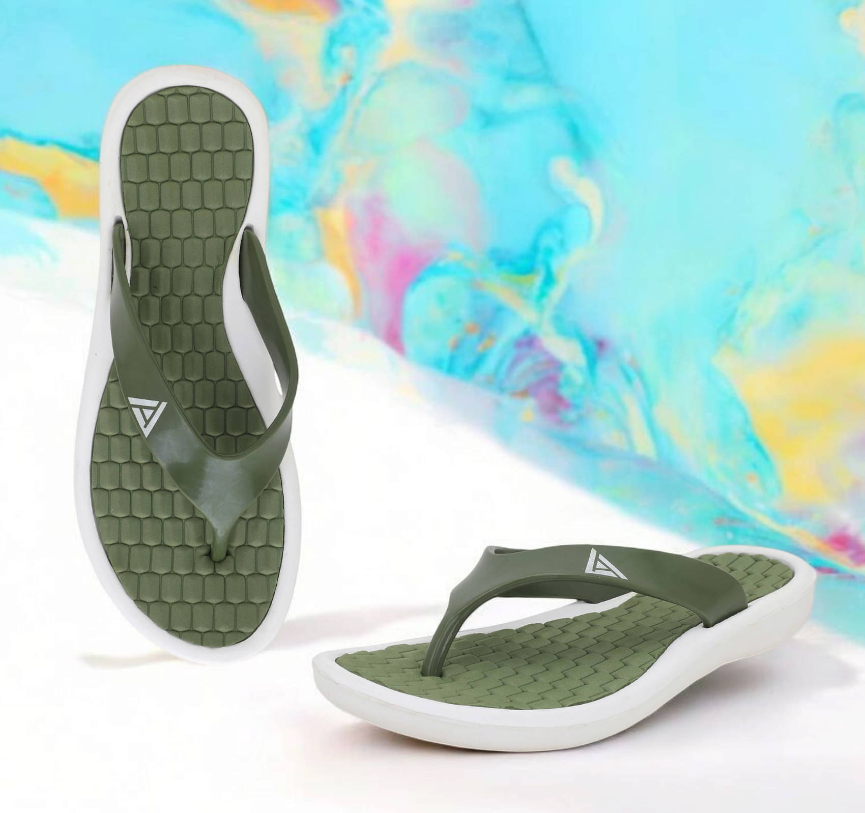     			KAPANI Green Women's Slipper