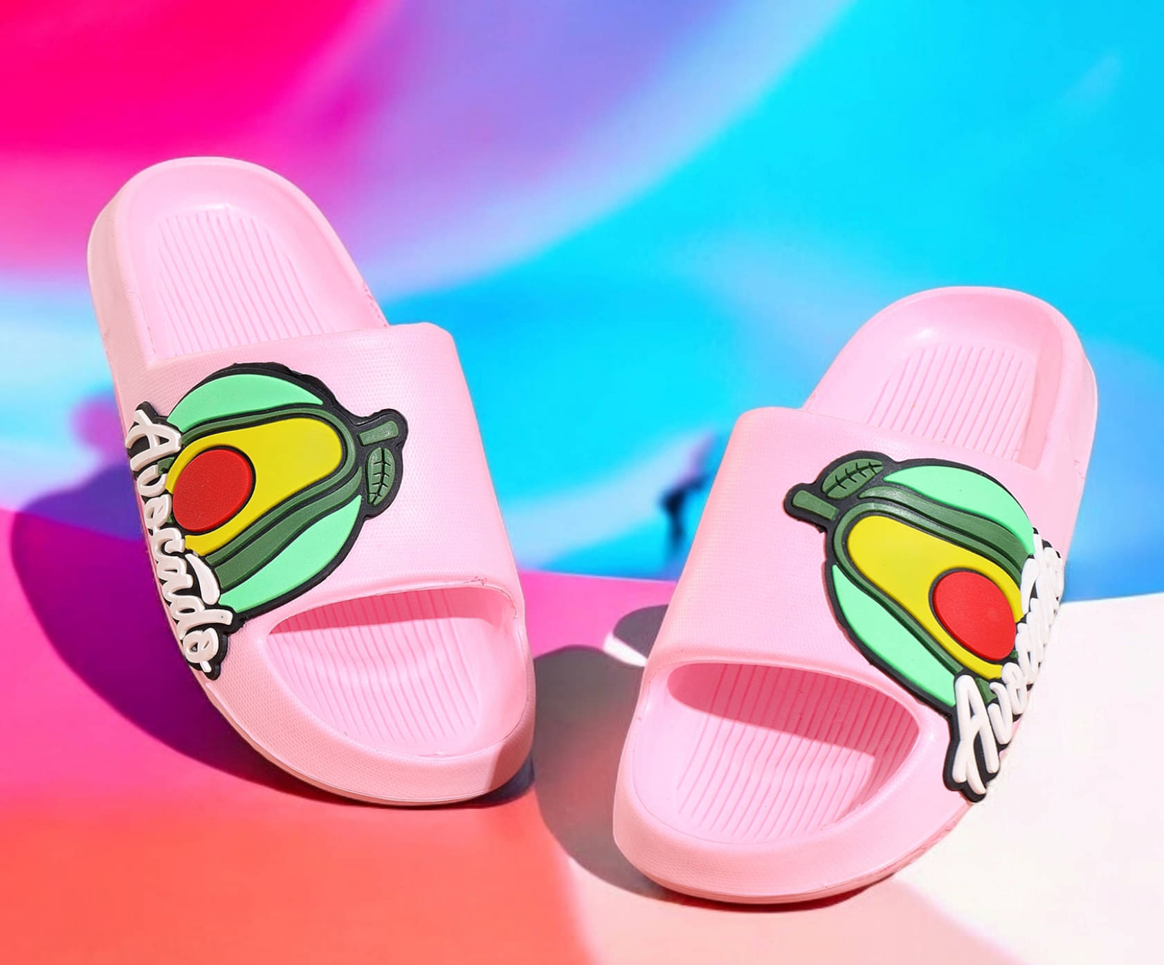     			KAPANI Pink Women's Slide Flip Flop