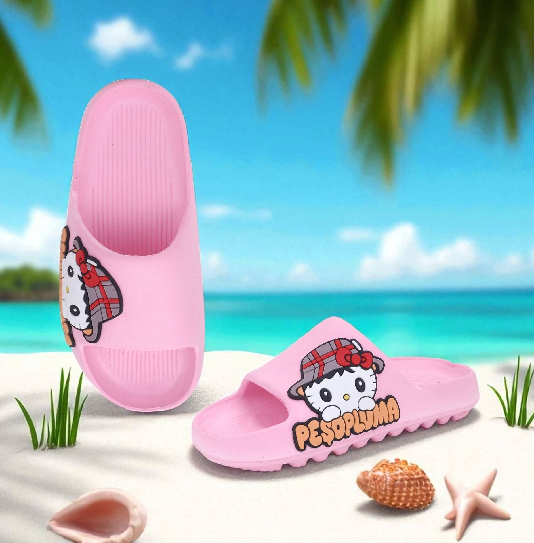     			KAPANI Pink Women's Slide Flip Flop