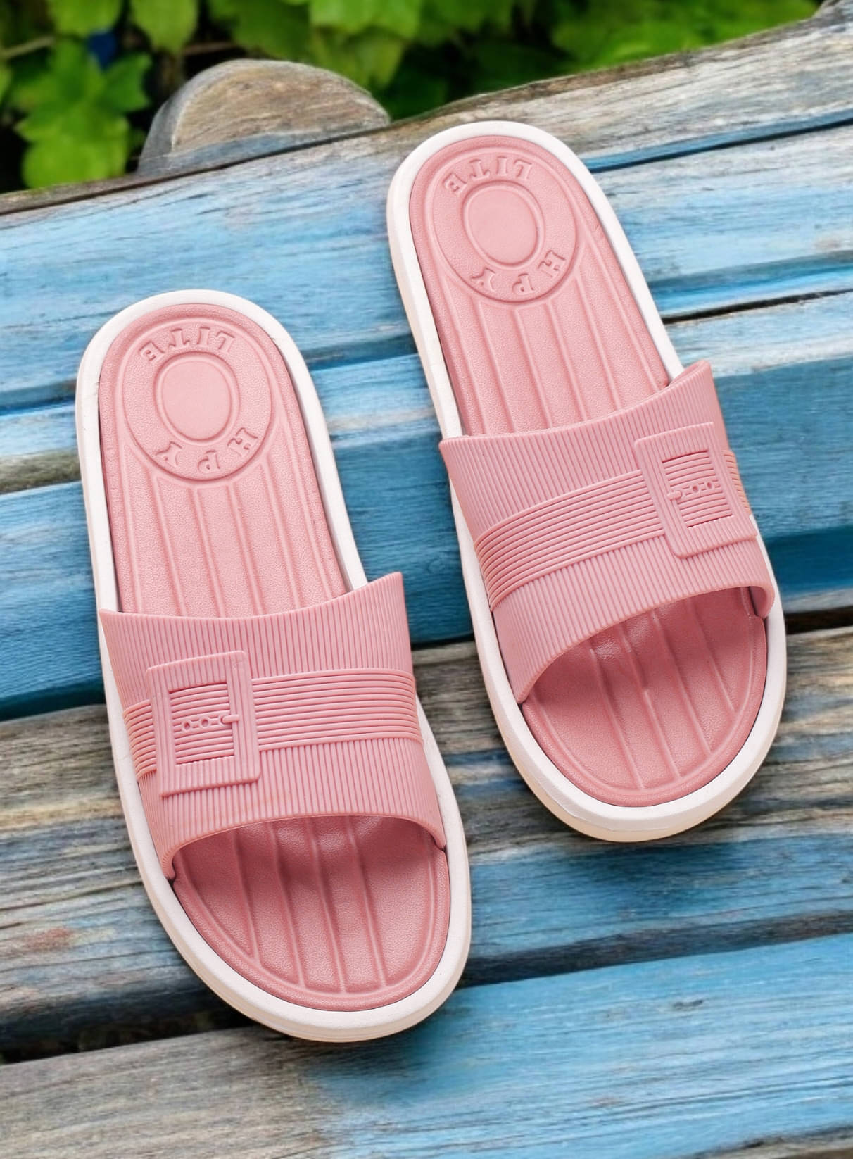     			KAPANI Pink Women's Slide Flip Flop