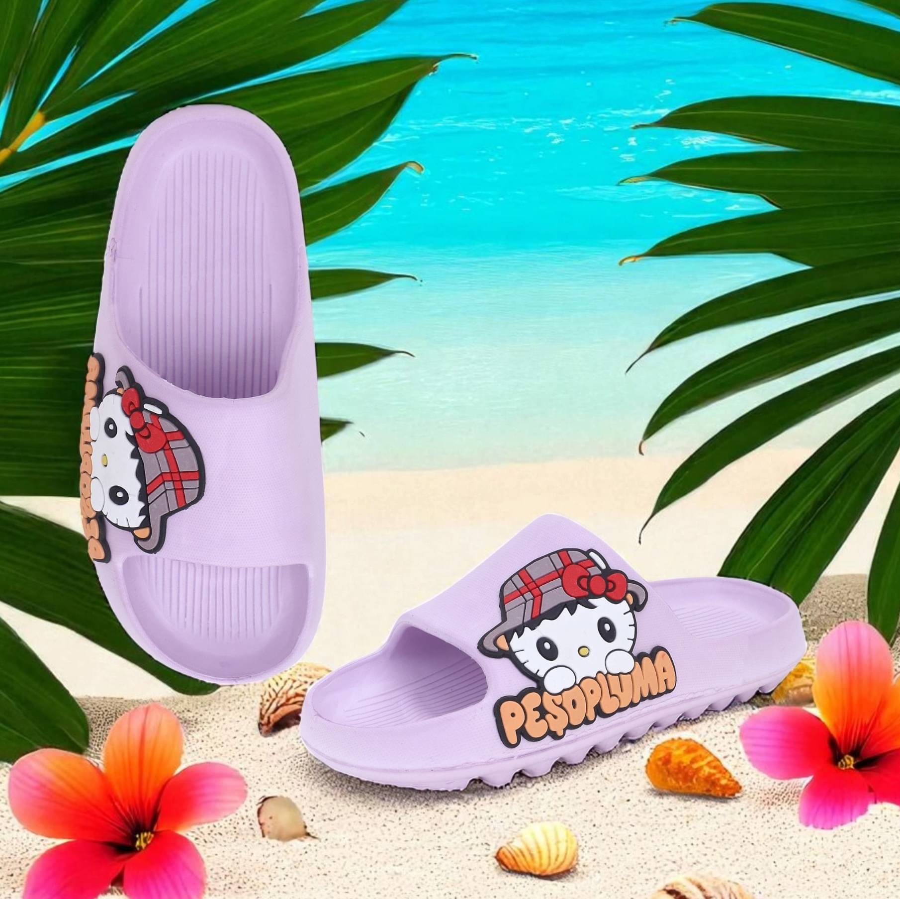     			KAPANI Purple Women's Slide Flip Flop