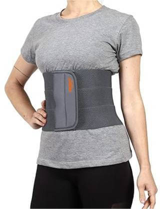     			Lillas Cotton Abdominal Belt Post Pregnancy Waist Support - Grey (Pack of 1)