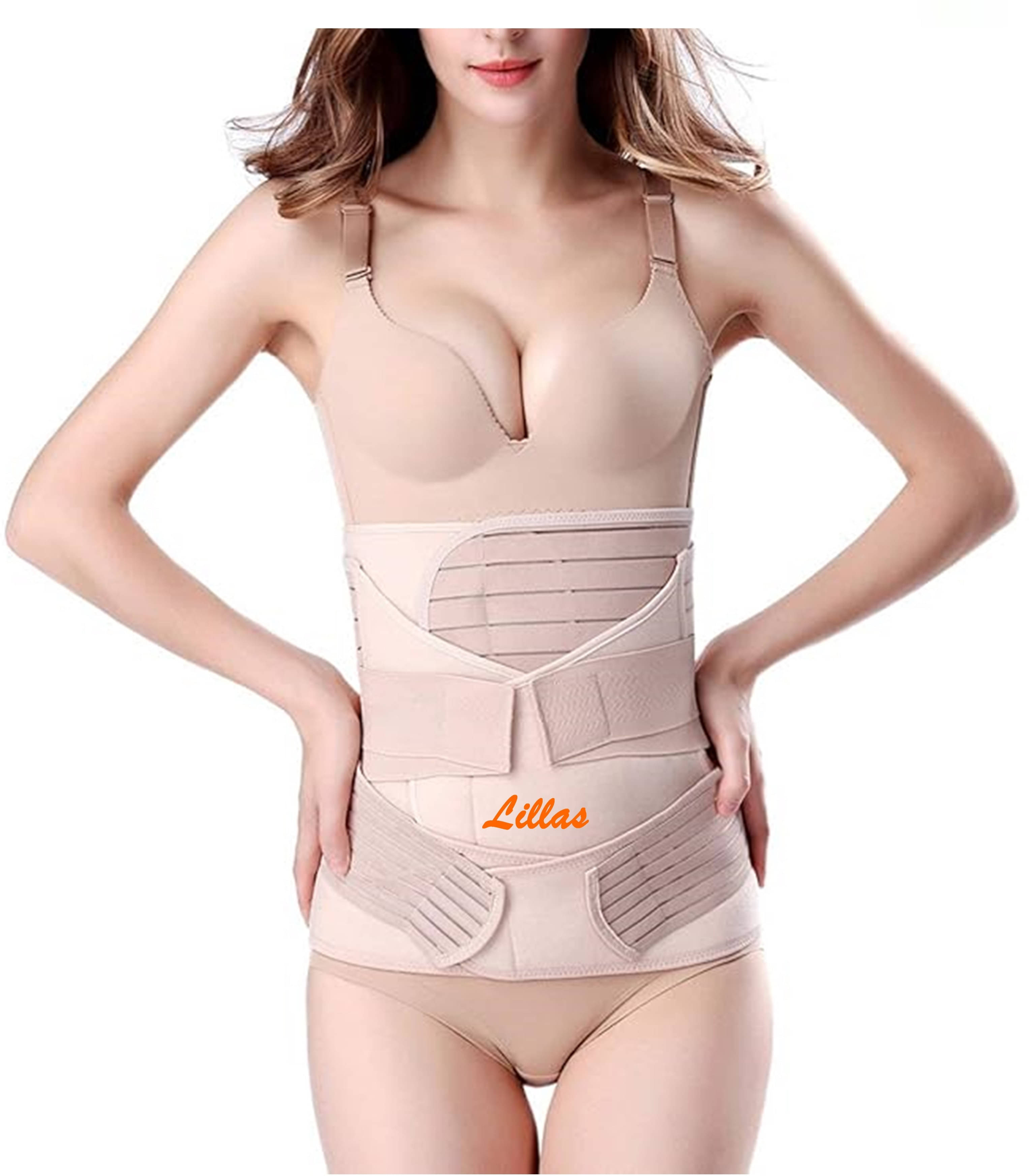     			Lillas Post Pregnancy Belt For Women After Delivery Abdominal Support - Large, Beige (Pack of 1)