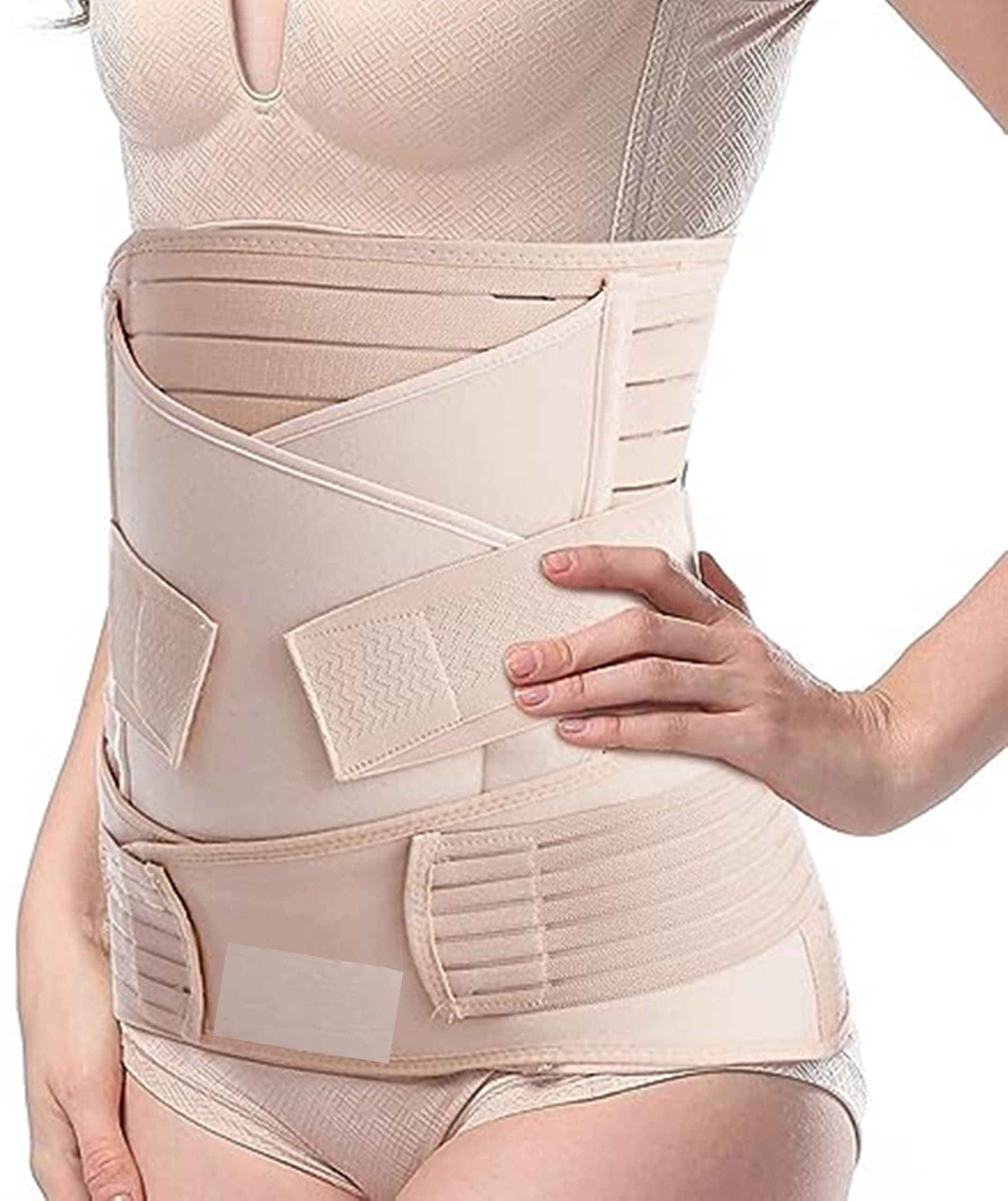    			Lillas Post Pregnancy Belt For Women After Delivery Abdominal Support - Large, Beige (Pack of 1)