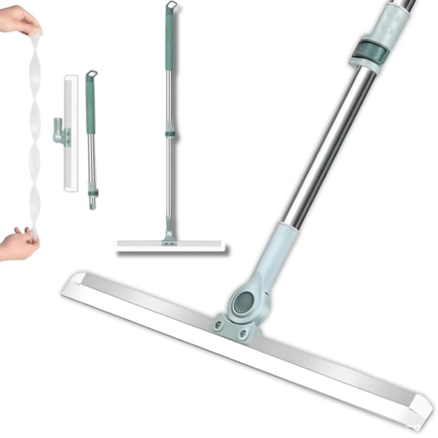     			MAHADEV ENTERPRISE Floor Wiper ( Extendable Mop Handle with 360 Degree Movement )