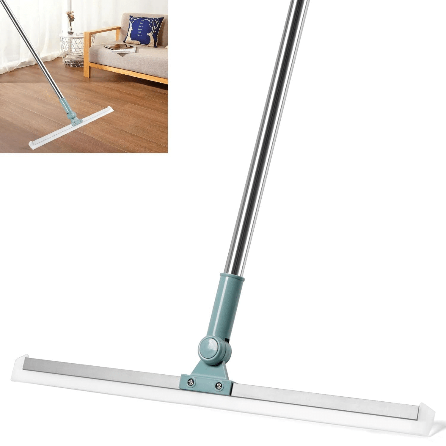 MAHADEV ENTERPRISE Floor Wiper ( Extendable Mop Handle with 360 Degree Movement ) MAHADEV ENTERPRISE Floor Wiper ( Extendable Mop Handle with 360 Degree Movement )