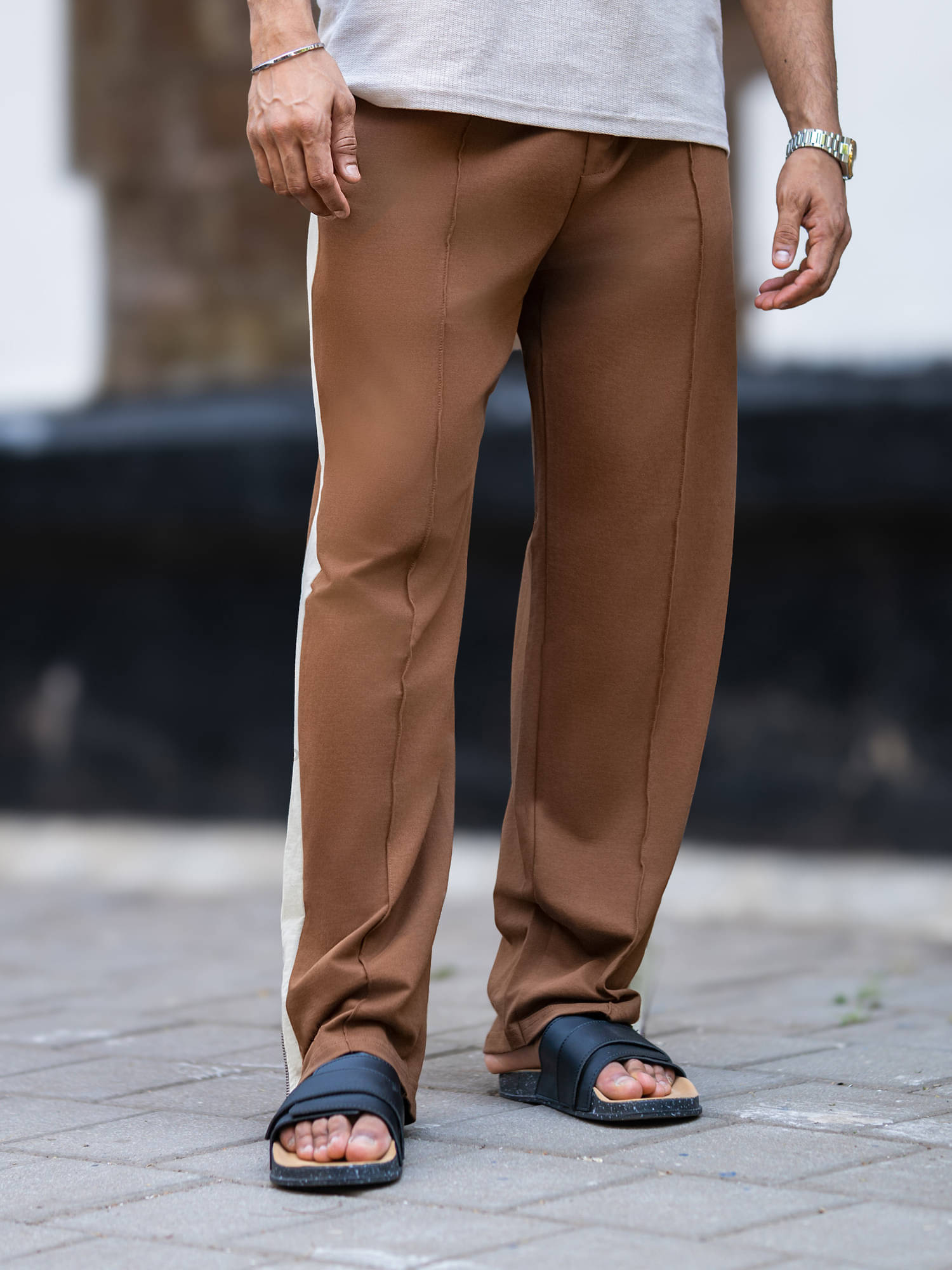 Maniac Brown Cotton Men's Trackpants ( Pack of 1 ) Maniac Brown Cotton Men's Trackpants ( Pack of 1 )