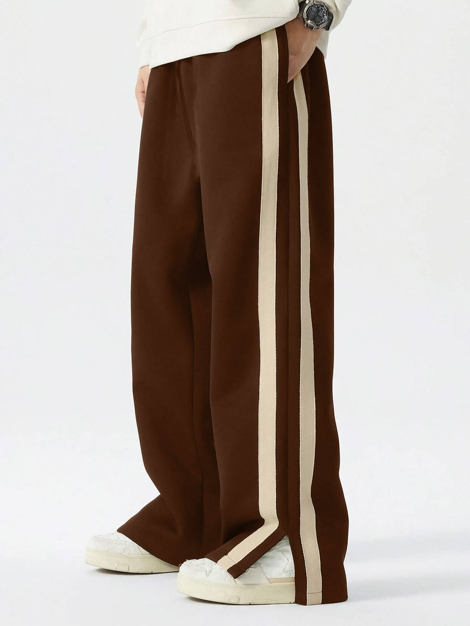     			Maniac Brown Cotton Men's Trackpants ( Pack of 1 )