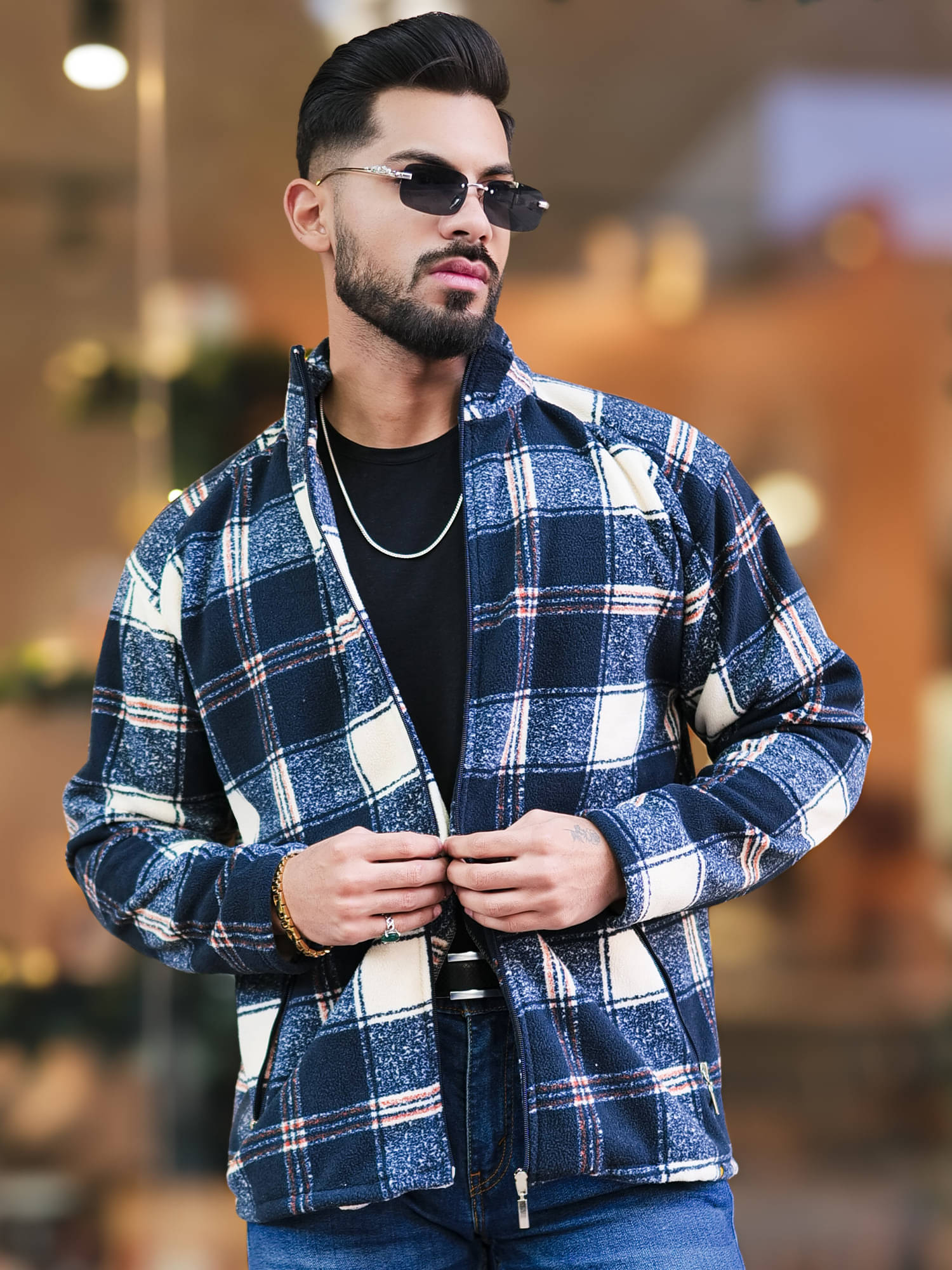 Maniac Cotton Blend Men's Casual Jacket - Black ( Pack of 1 ) Maniac Cotton Blend Men's Casual Jacket - Black ( Pack of 1 )