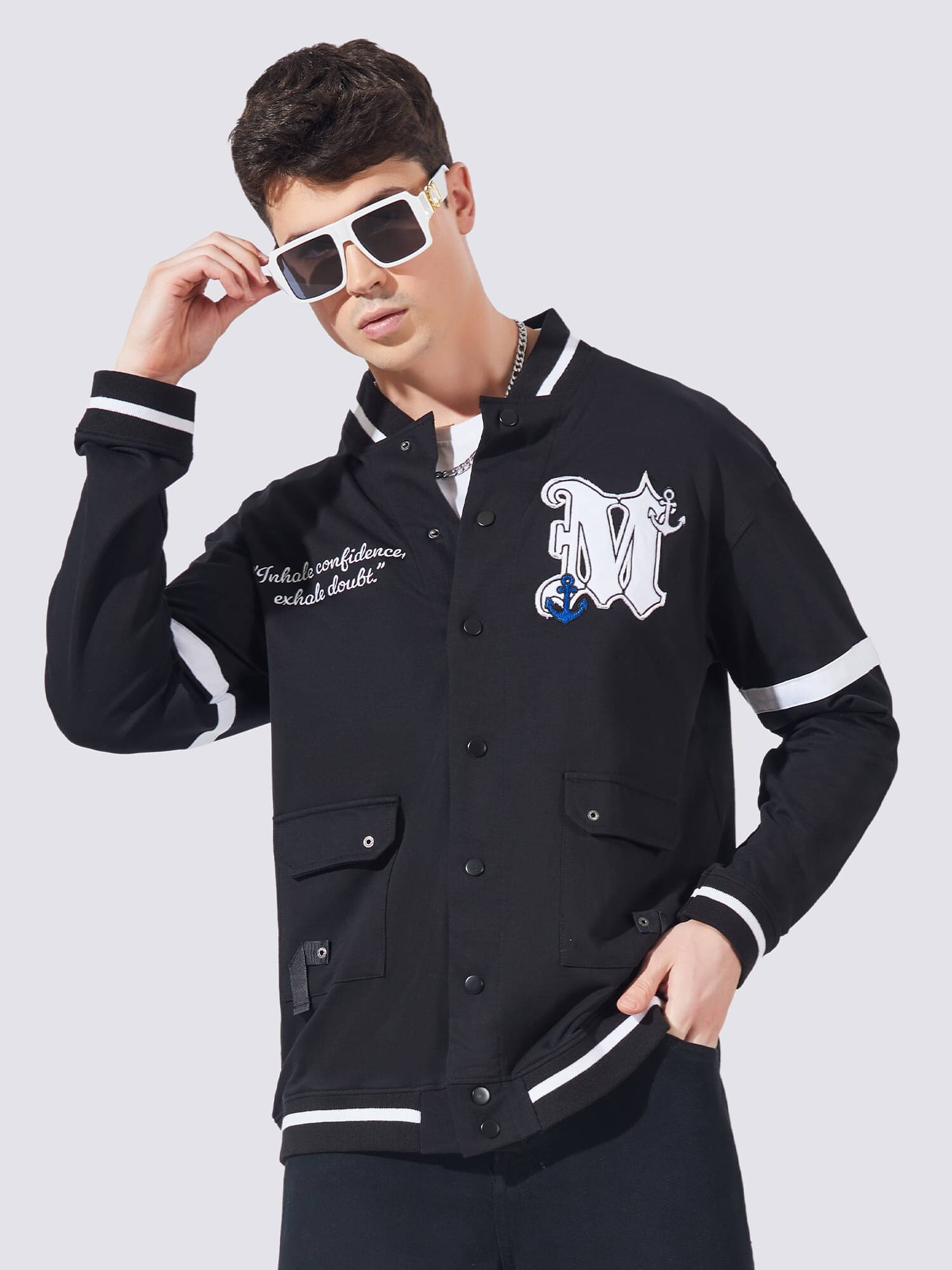     			Maniac Cotton Men's Casual Jacket - Black ( Pack of 1 )