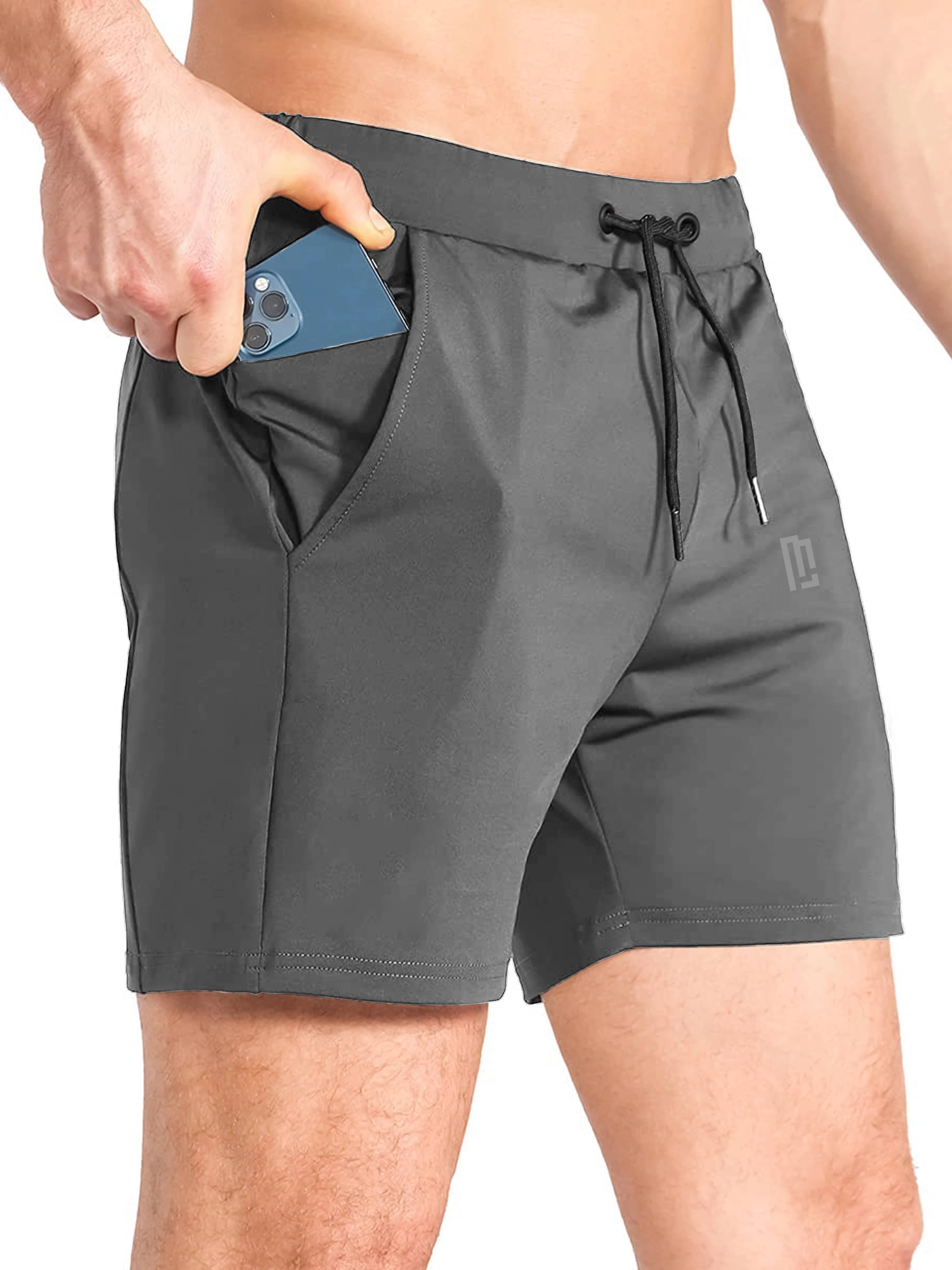     			Maniac Dark Grey Polyester Men's Shorts ( Pack of 1 )