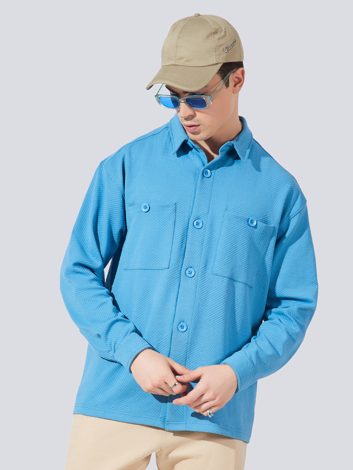     			Maniac Polyester Men's Casual Jacket - Blue ( Pack of 1 )