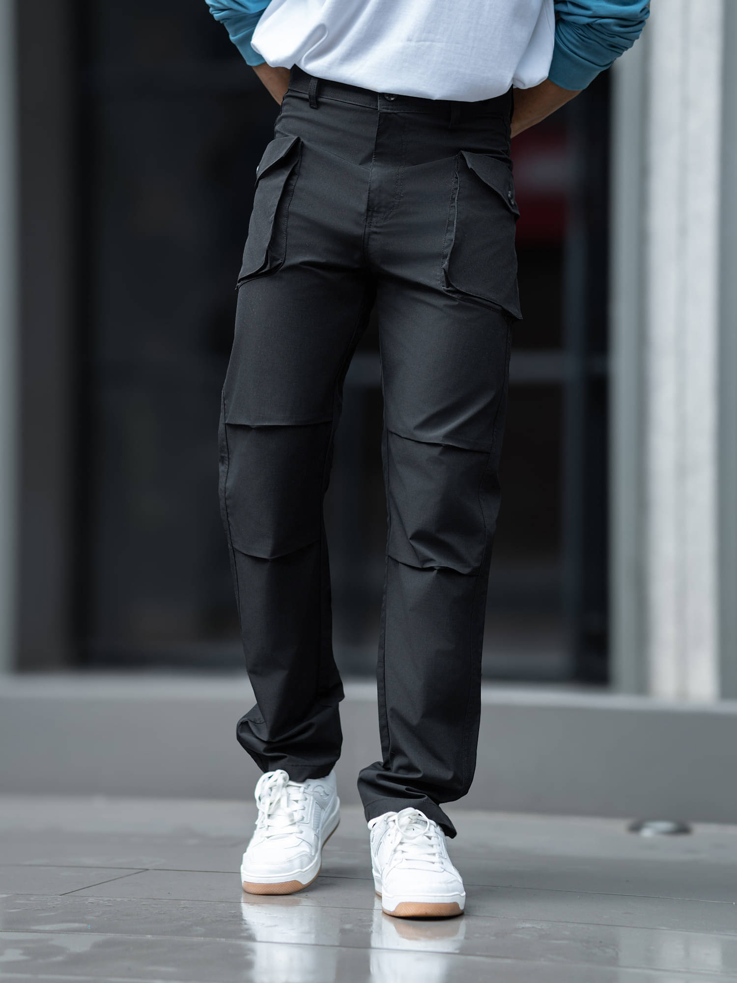     			Maniac Regular Pleated Men's Joggers - Black ( Pack of 1 )