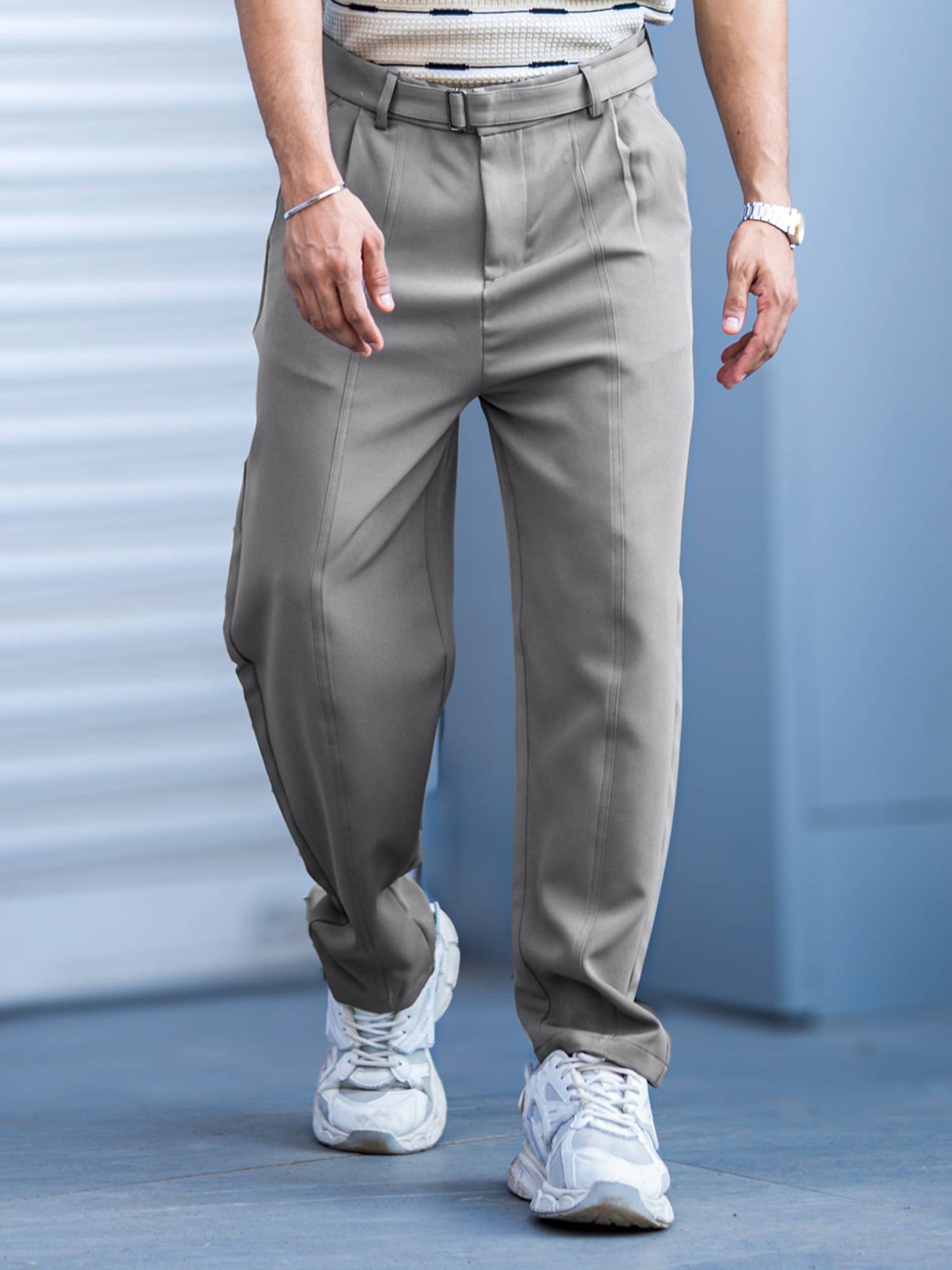     			Maniac Regular Pleated Men's Trouser - Green ( Pack of 1 )