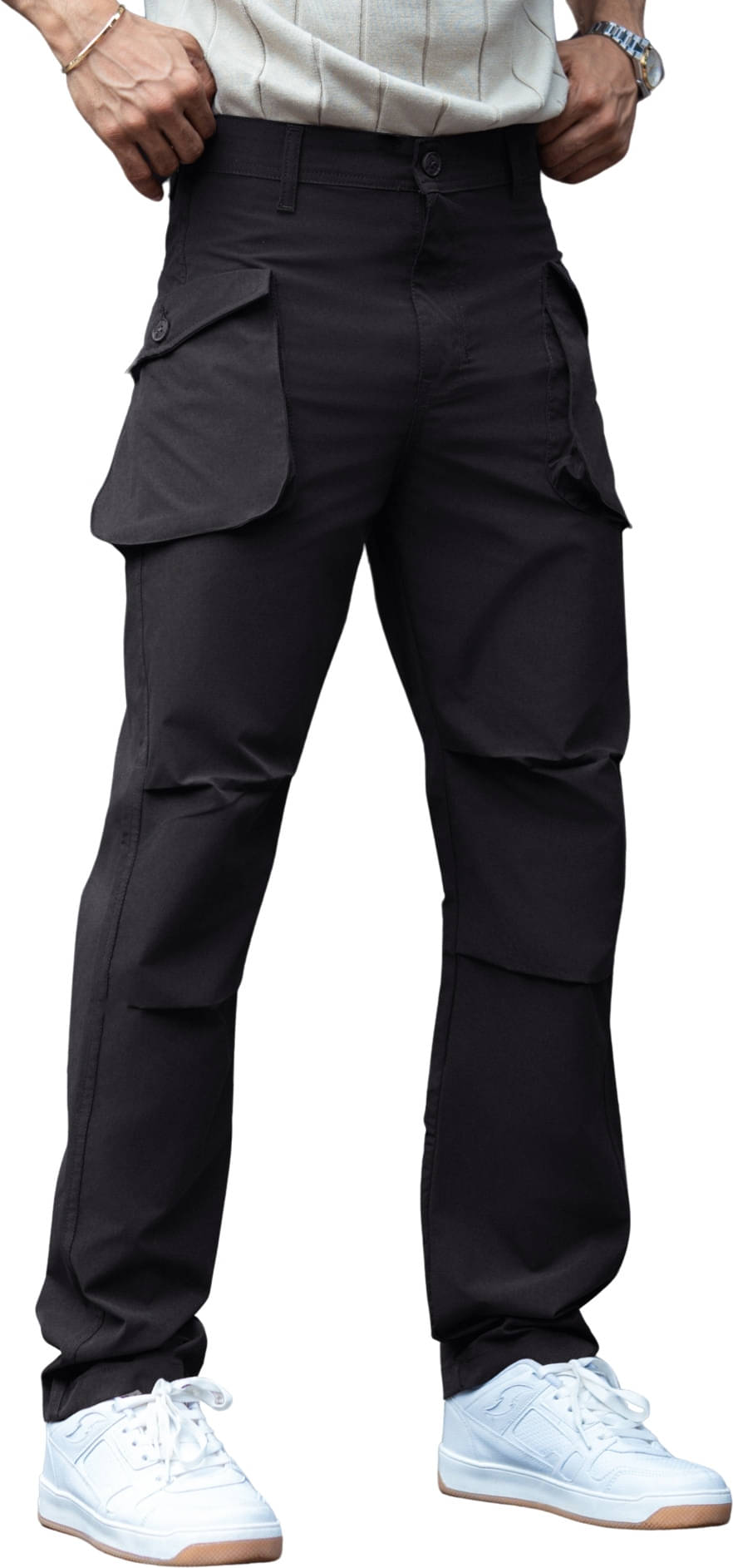     			Maniac Regular Pleated Men's Trouser - Grey ( Pack of 1 )